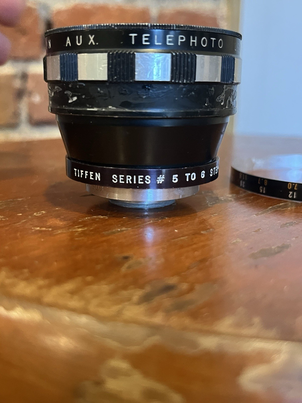 Vintage Avigon Aux Telephoto Lens w Tiffen Series 5 to 6 Adapter Parts