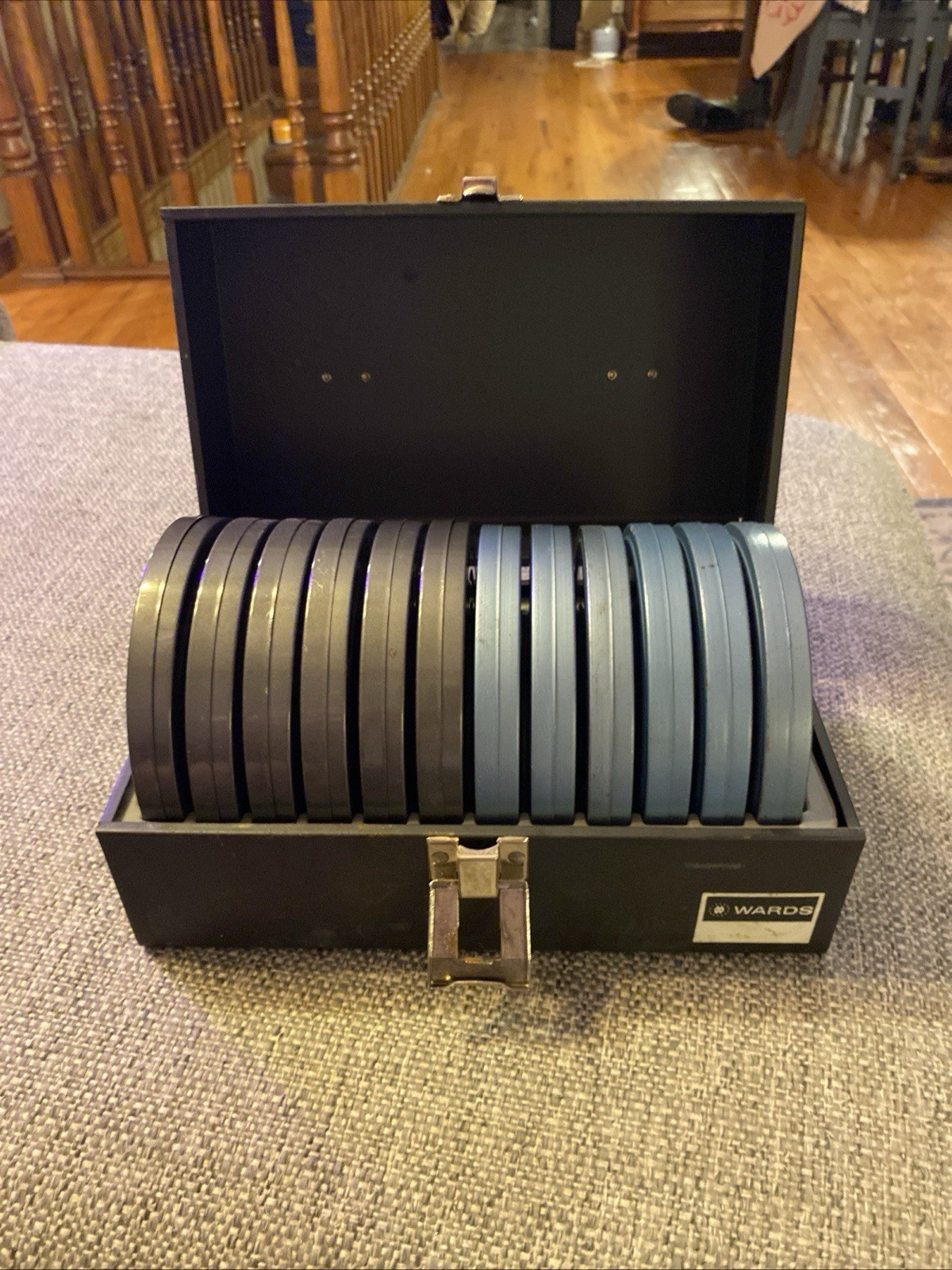 2 Vintage 8mm Film Canister Reel Case With 24 EMPTY Reel Canisters Wards