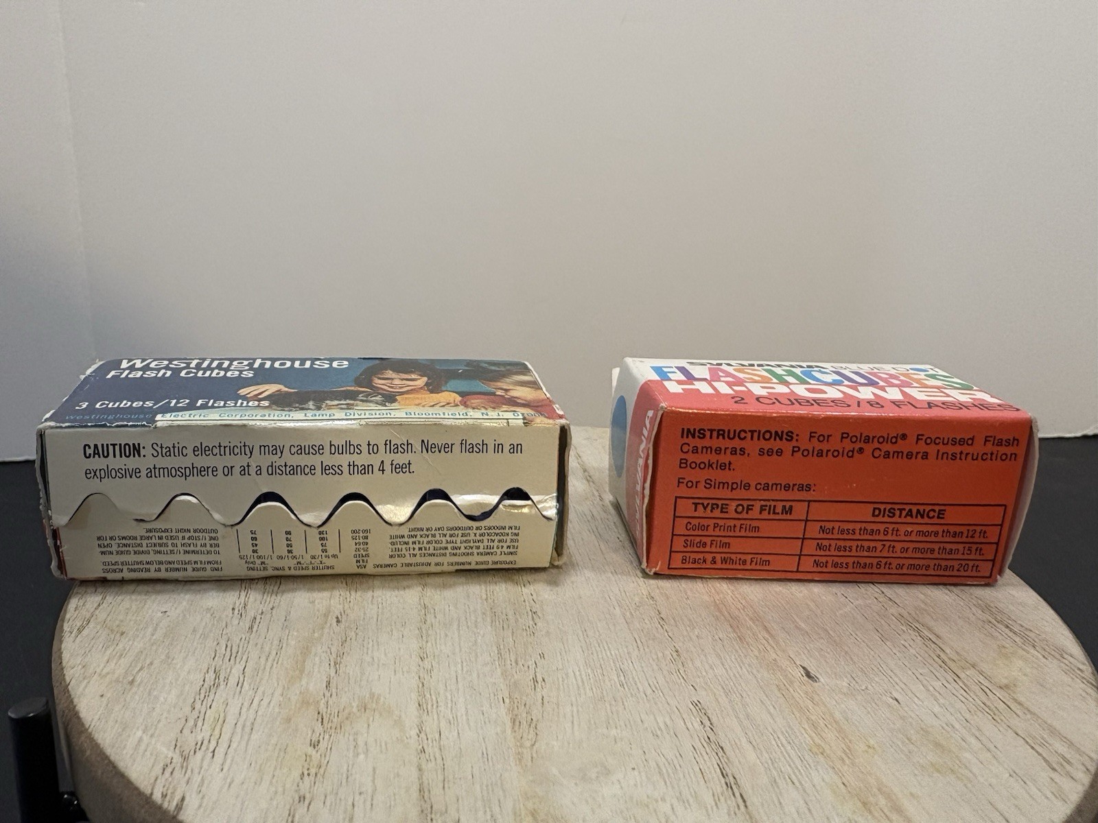 VTG Sylvania Blue Dot & Westinghouse Flash Cubes NOS