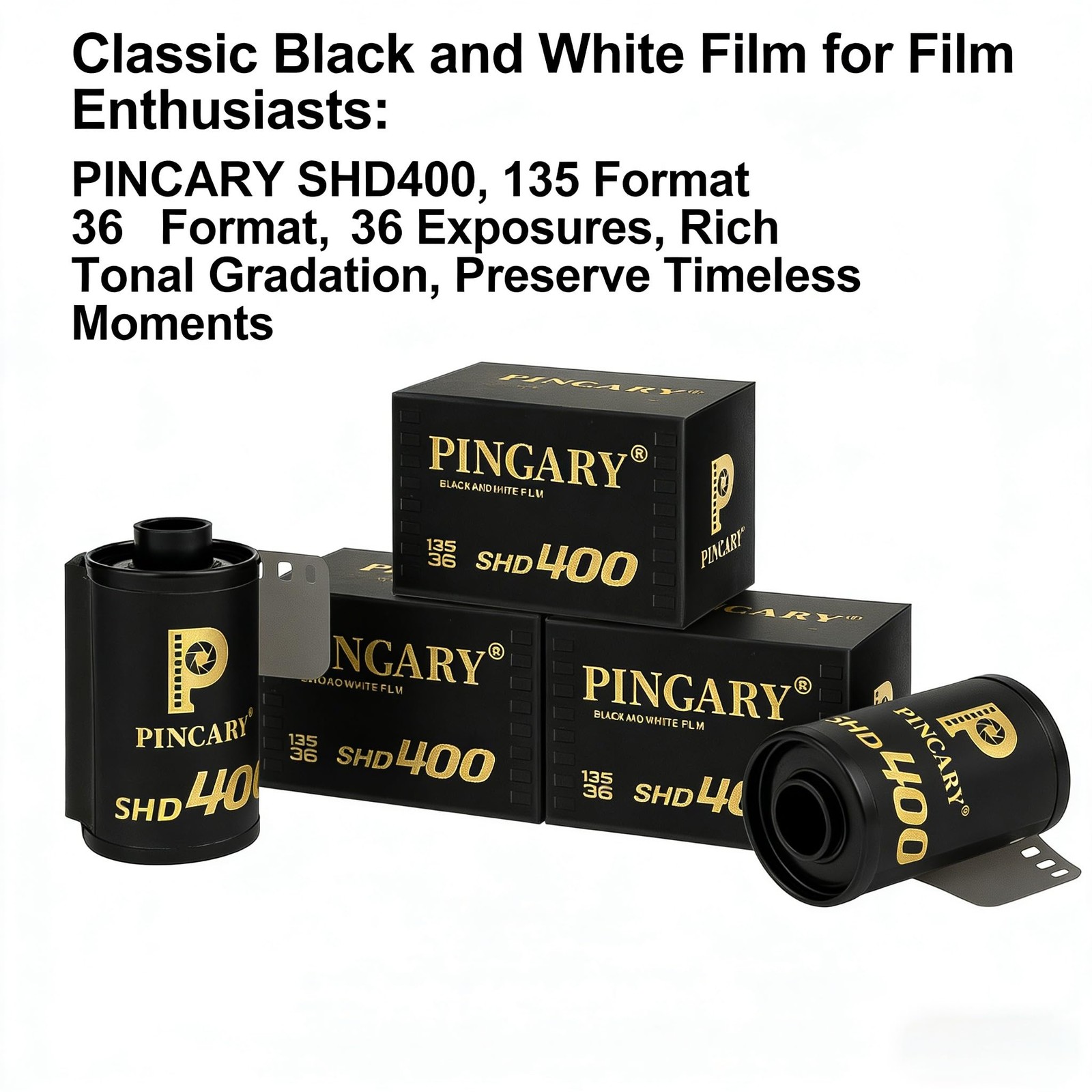 Black And White Film 35mm ISO400 Portrait Friendly Smooth Grain Roll Travel