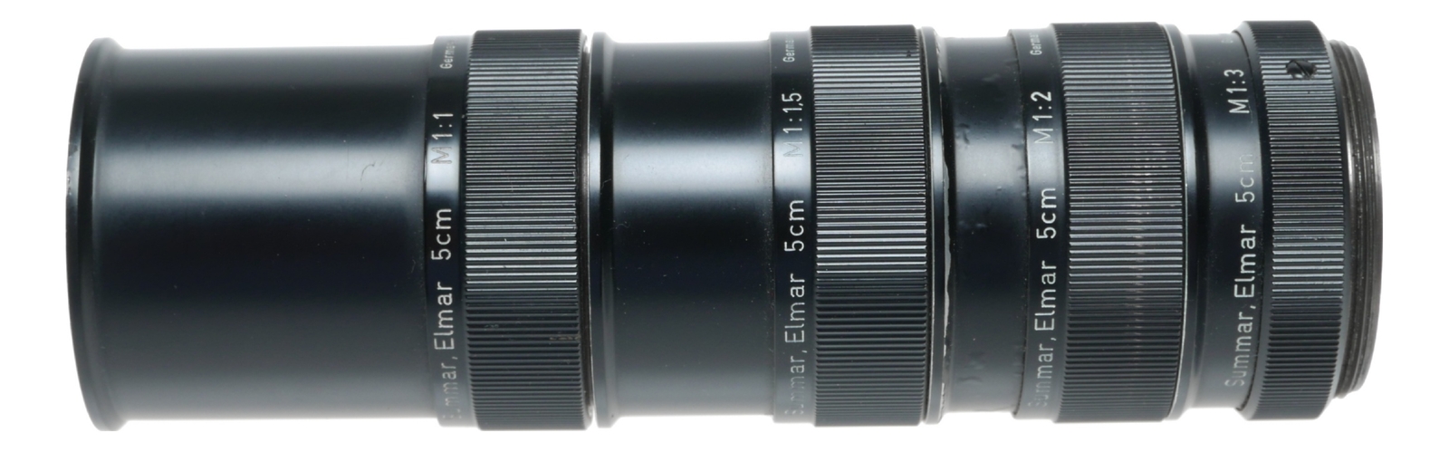 Summar Elmar Leitz Wetzlar extension tube macro set 5cm Black vintage set