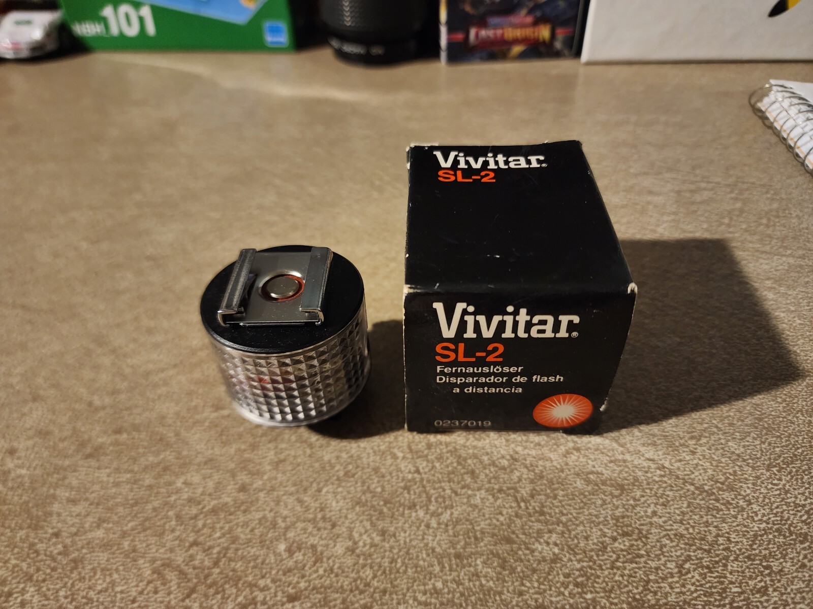 Vintage VIVITAR SL-2 Remote Flash Trigger with Original Box & Instructions