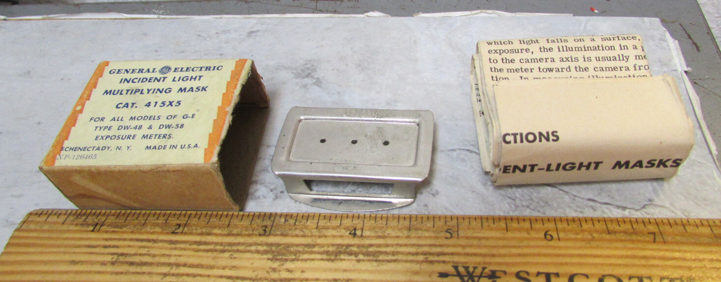 Vintage General Electric GE Multiplying Mask 415×5 ratio 100:1 in original box