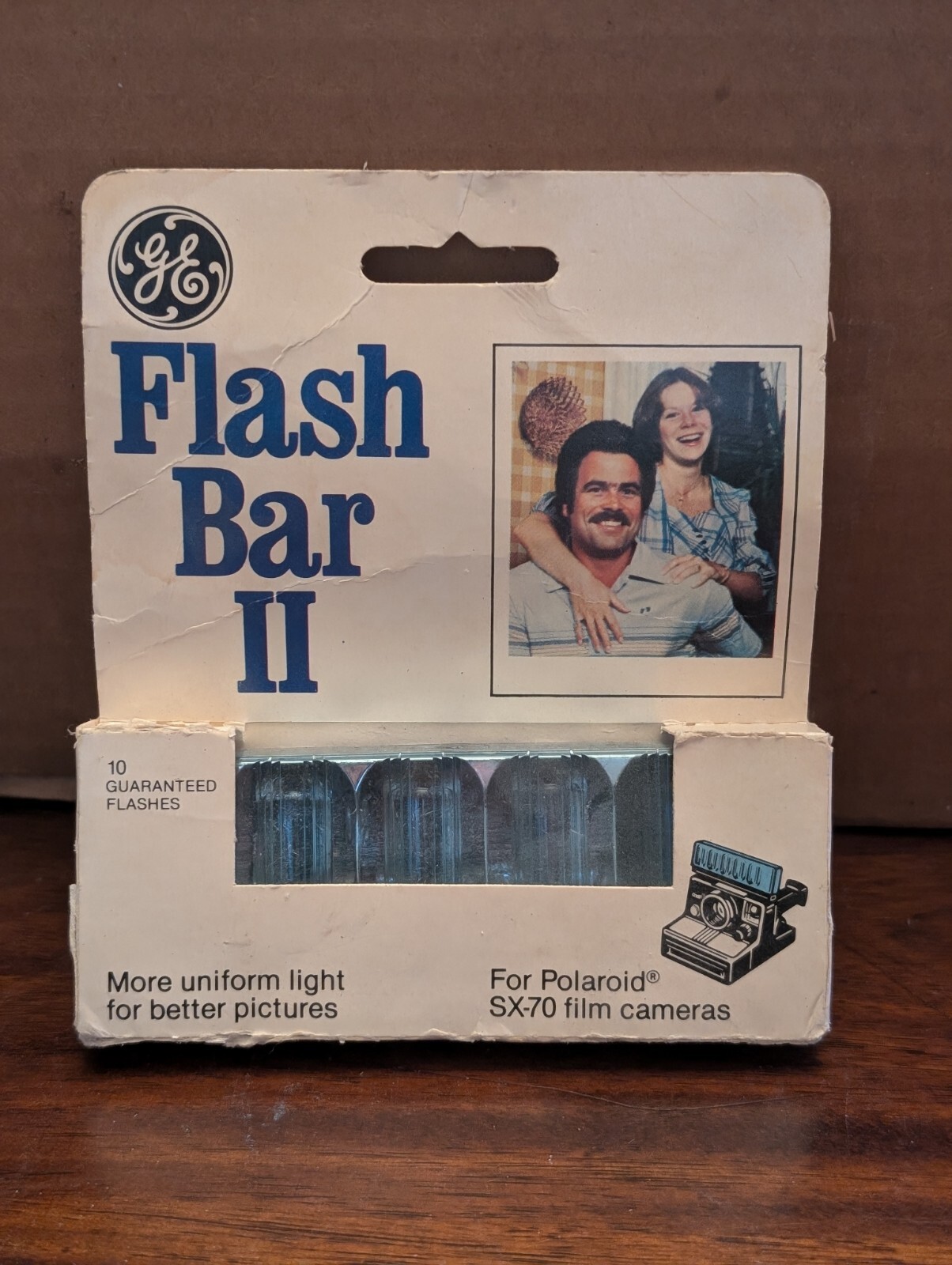 Vintage GE Camera Flash Bar II For Polaroid SX70 Film Cameras