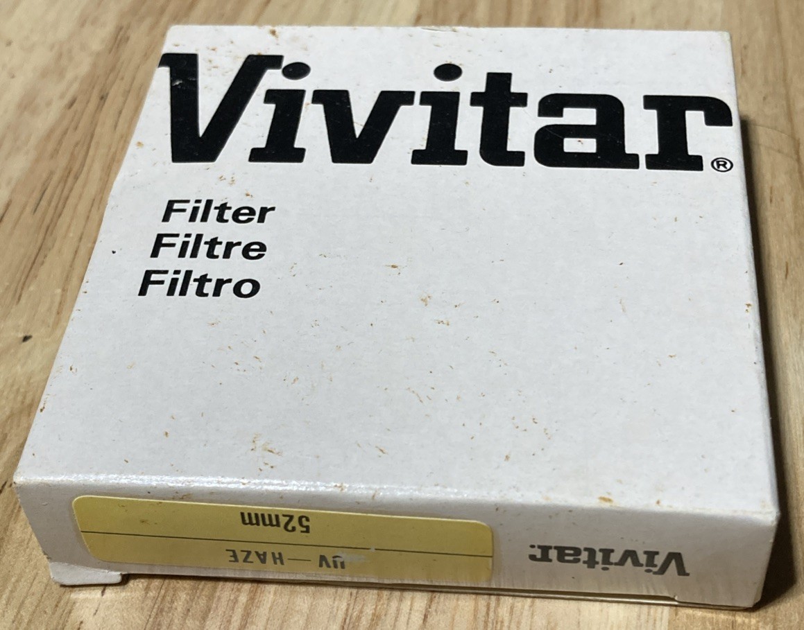 VINTAGE VIVITAR 52MM UV HAZE SCREW-ON LENS FILTER