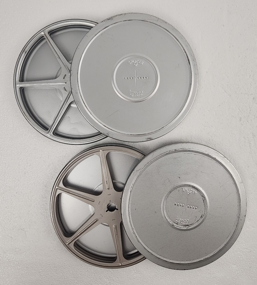 Vintage Kenco 8mm 7” Tin Cases 2x Lot