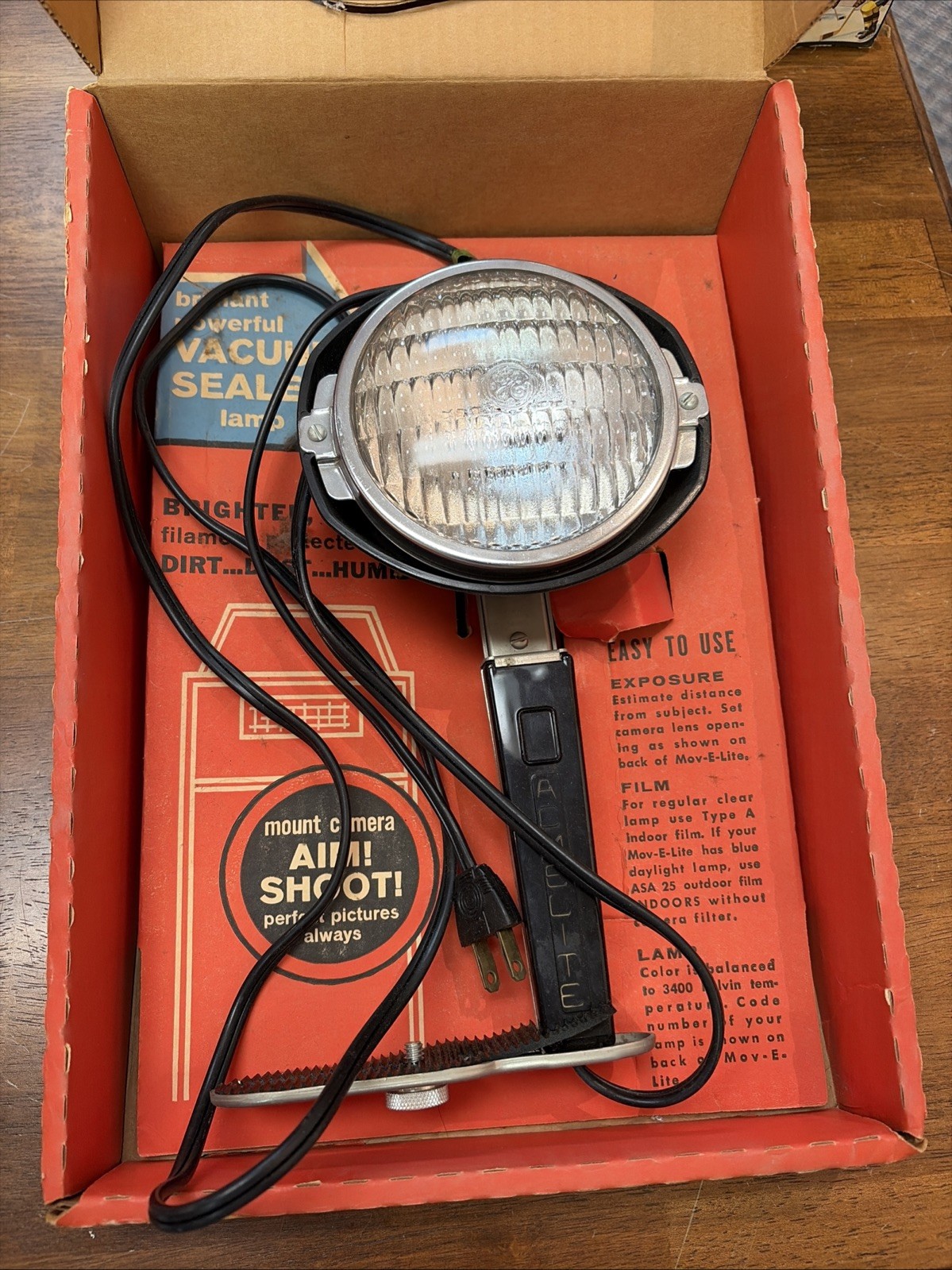 Mov E Lite Acme Photography Mount To Your Camera Light Model 90 DWA Clear Tested
