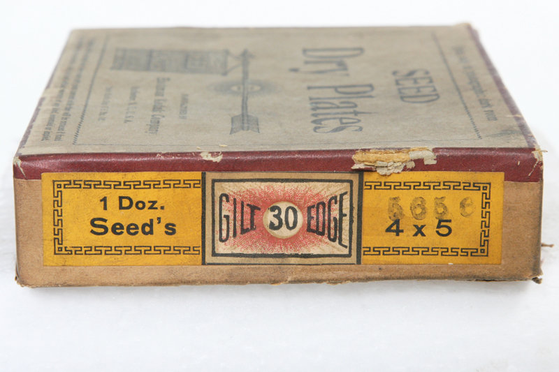 Seed Dry Plate Box by Kodak – photo glass film vintage antique