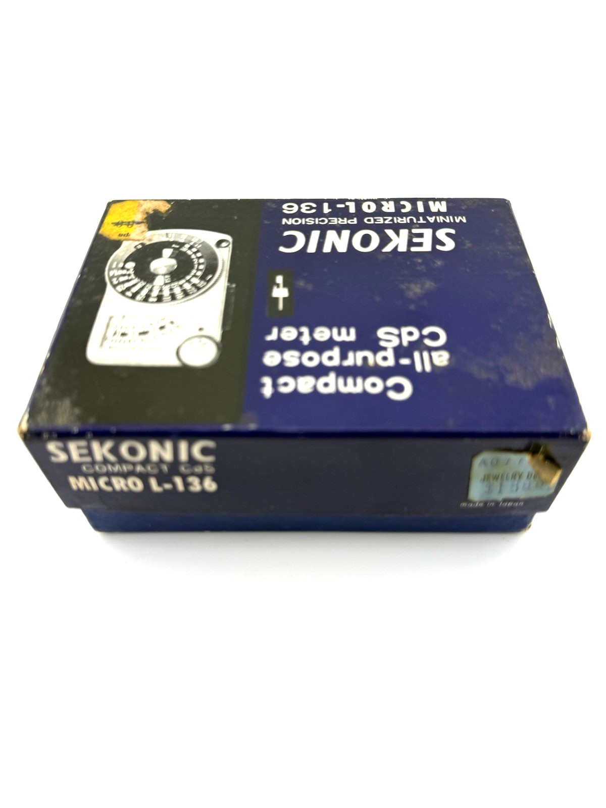 VINTAGE SEKONIC MICRO CLIP-ON LIGHT METER L-136 EXPOSURE METER ORIGINAL CASE/BOX