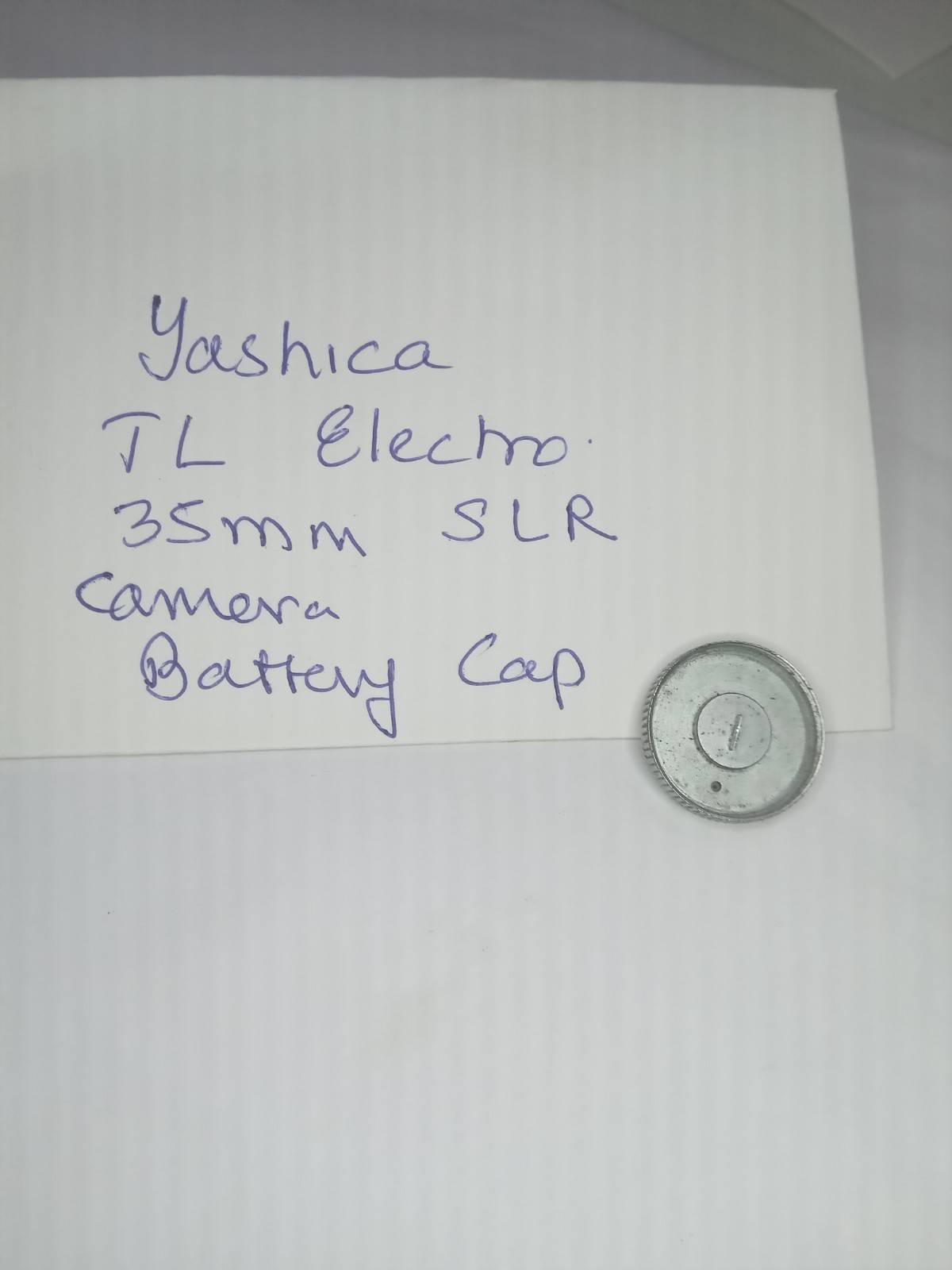 Yashica TL – Electro 35 Film SLR Camera Battery Cap, Original Spare Part