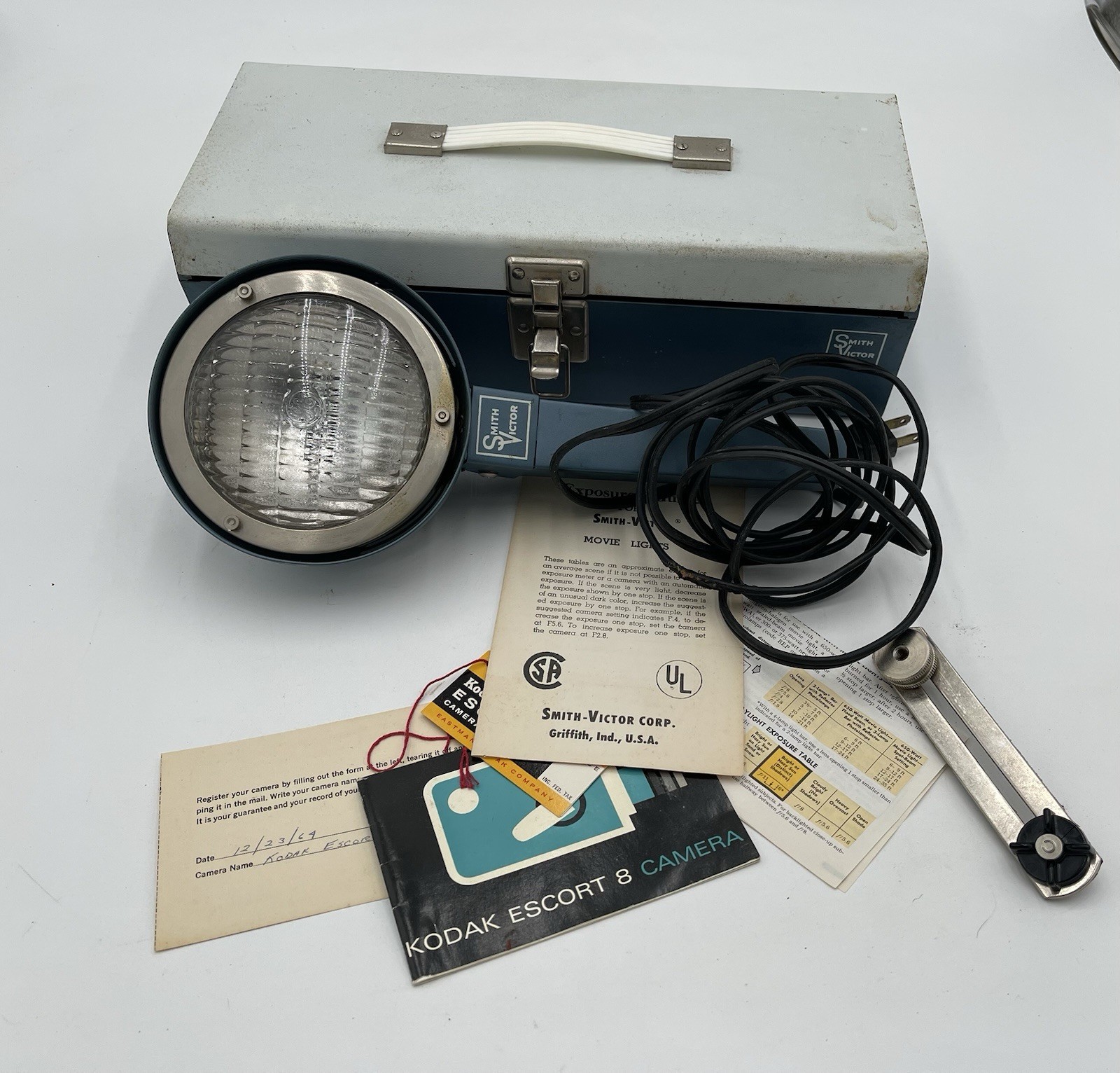 Vintage Smith Victor Movie Flood Light Model L6 1964 USA