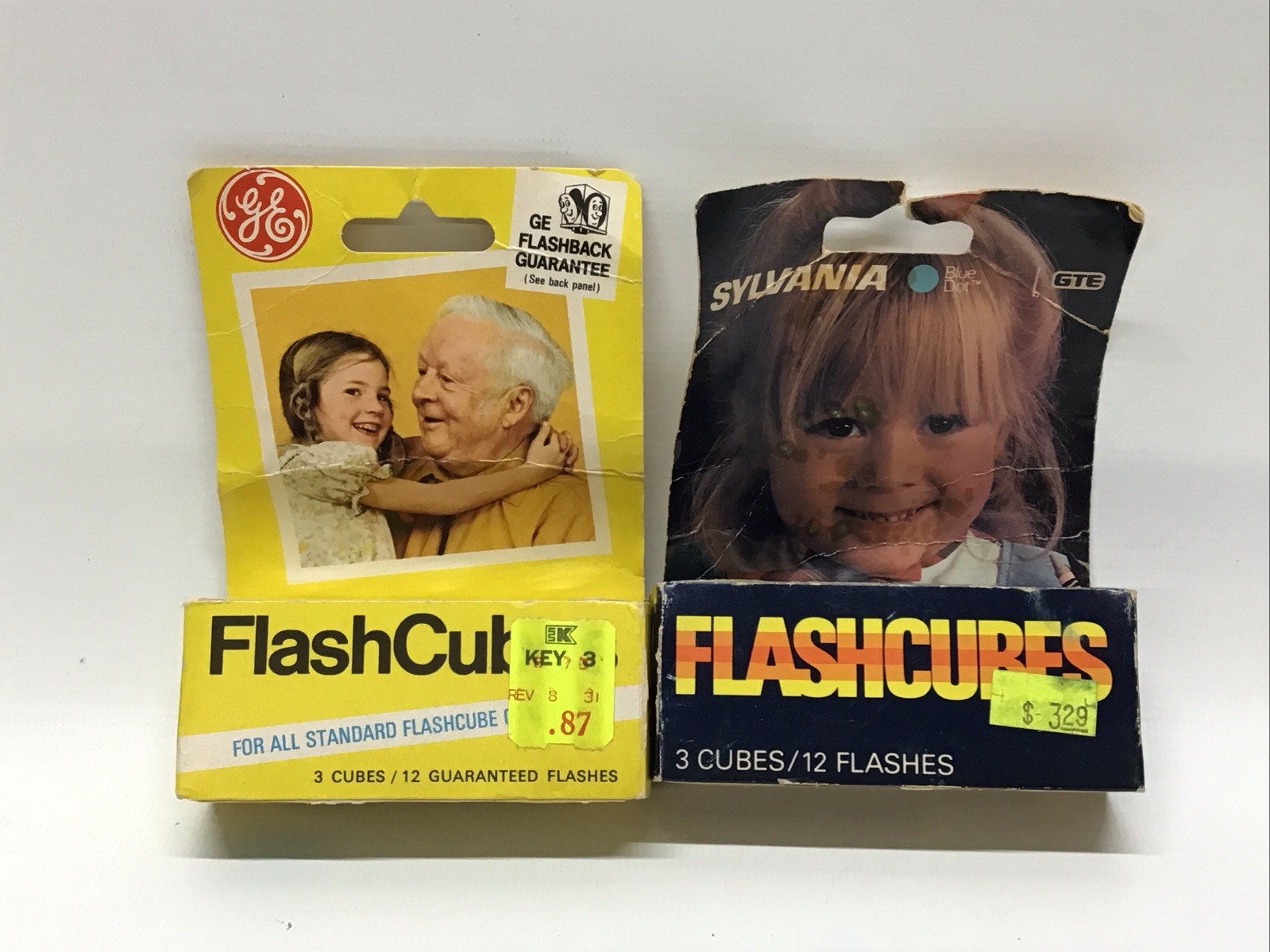 Vintage Film Photography Flashcubes GE & GTE Boxed 6 Cubes 24 Flashes