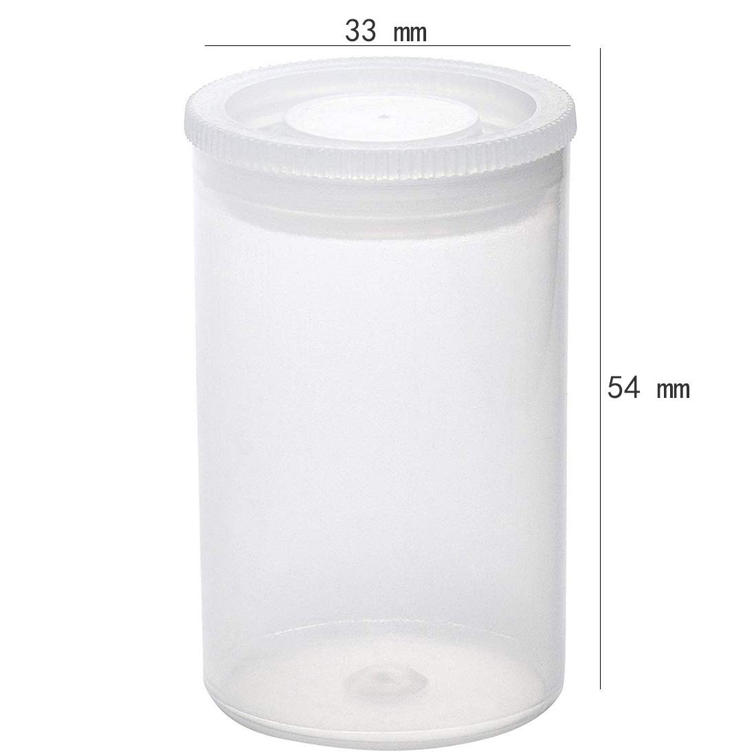 Film Canisters with Caps 35 Mm Empty Camera Reel Storage Containers Case Plastic