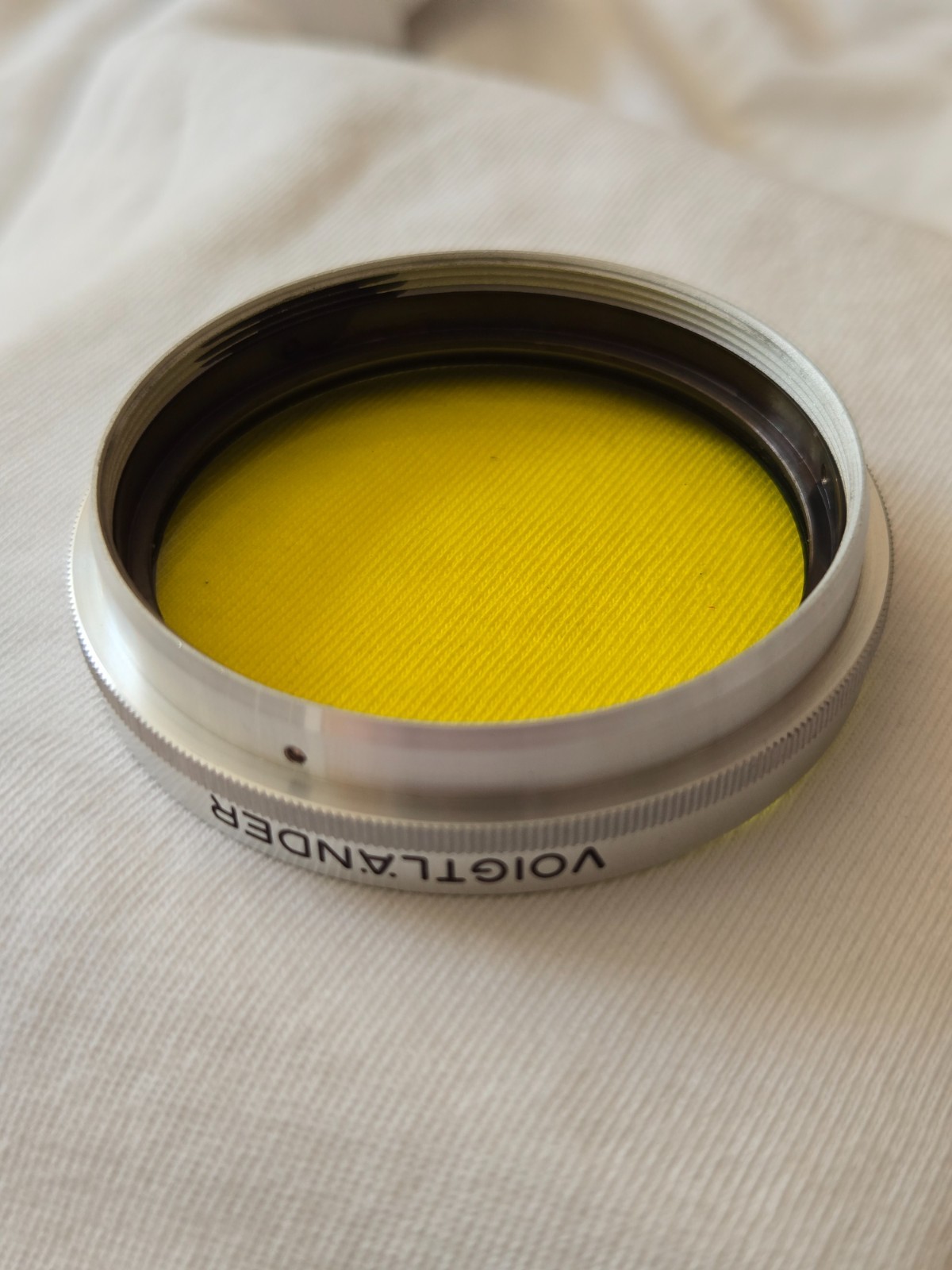 Original Voigtlander 49mm 302 (G2) Yellow Filter Chrome Screw-In Germany