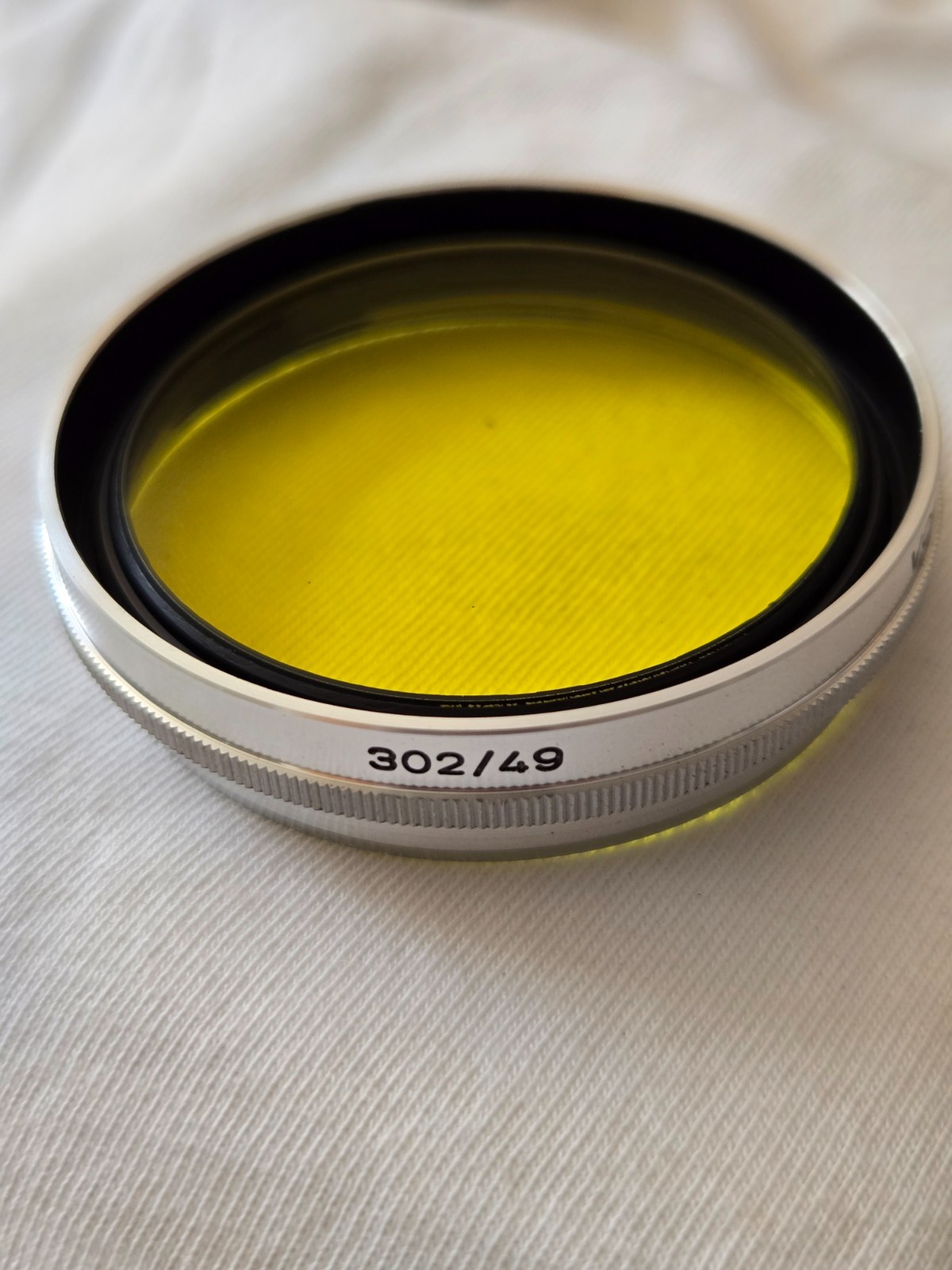Original Voigtlander 49mm 302 (G2) Yellow Filter Chrome Screw-In Germany