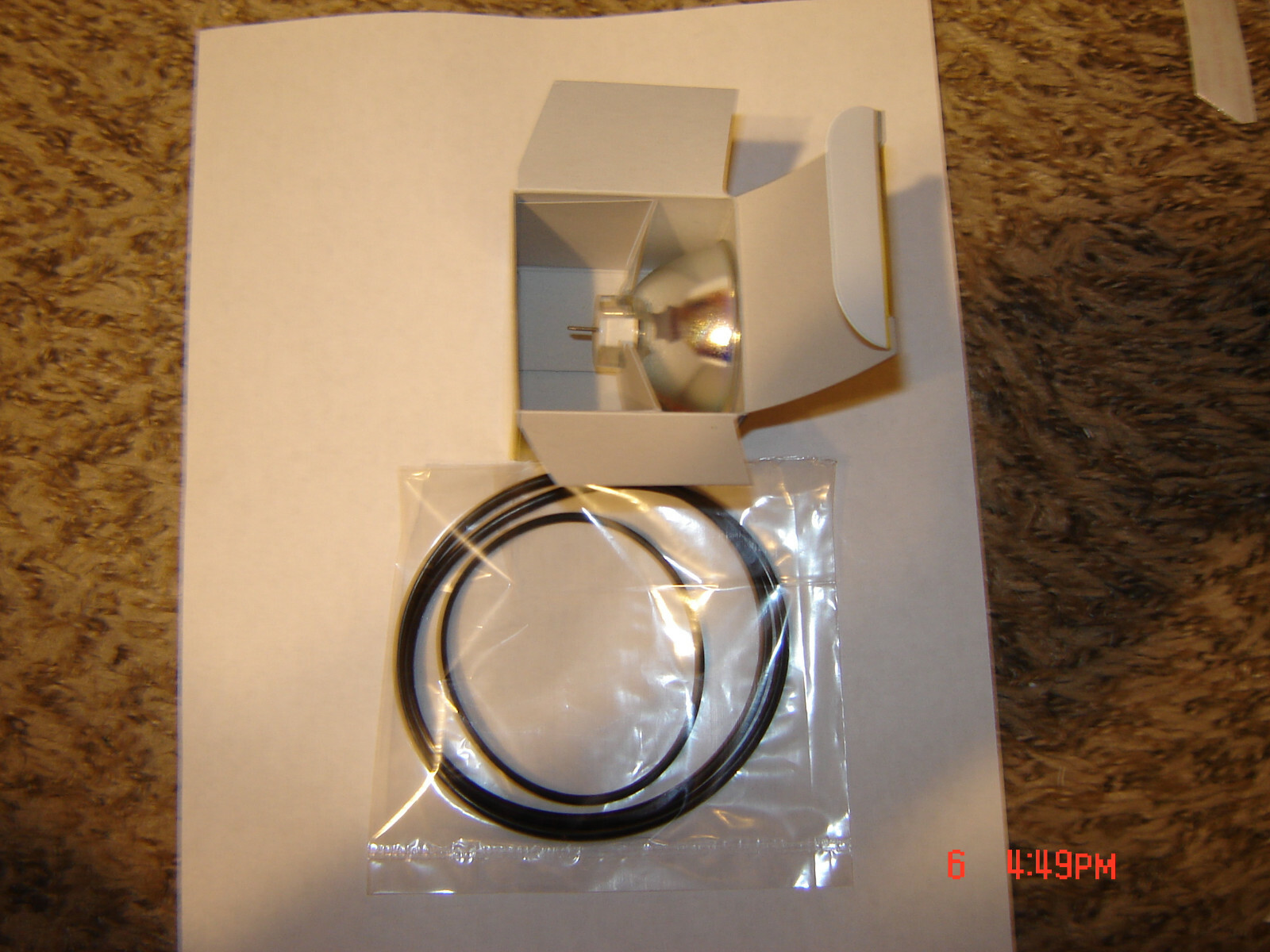 Super 8 ELMO K-100SM Projector Belts, 2 Belt Set ,& 1 New 50HR Lamp/Bulb