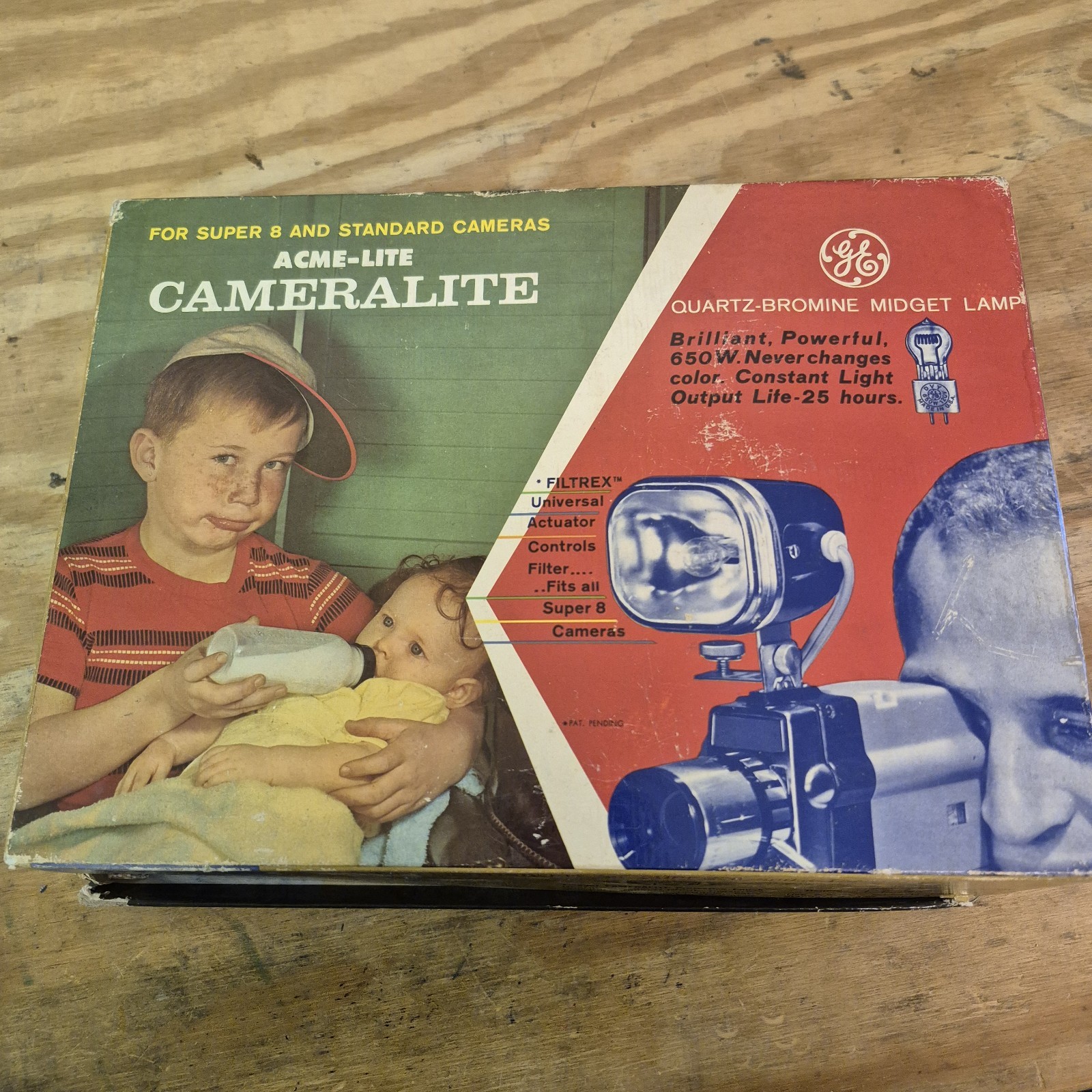 Vintage Lighting Kit Cameralite Light Super 8 & Standard Cameras Model 71
