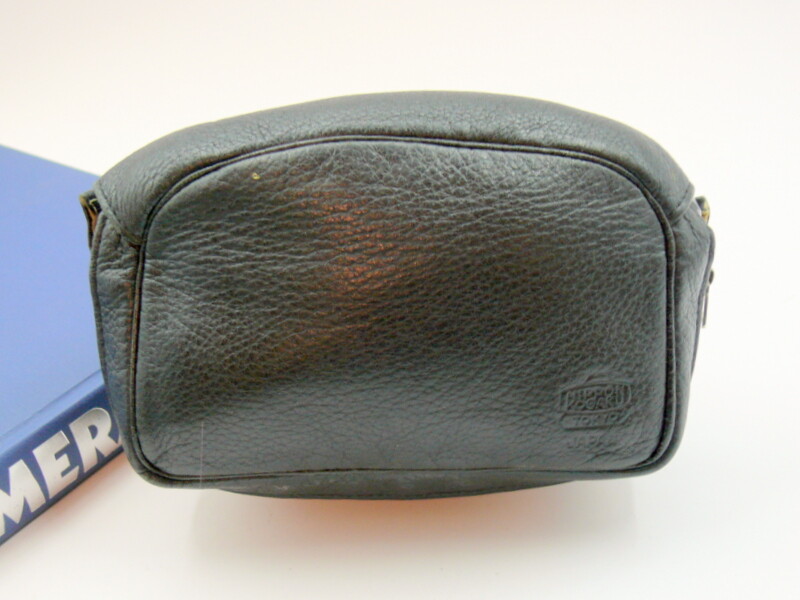 Nikon F soft leather camera & lens leather pouch. Original OEM.