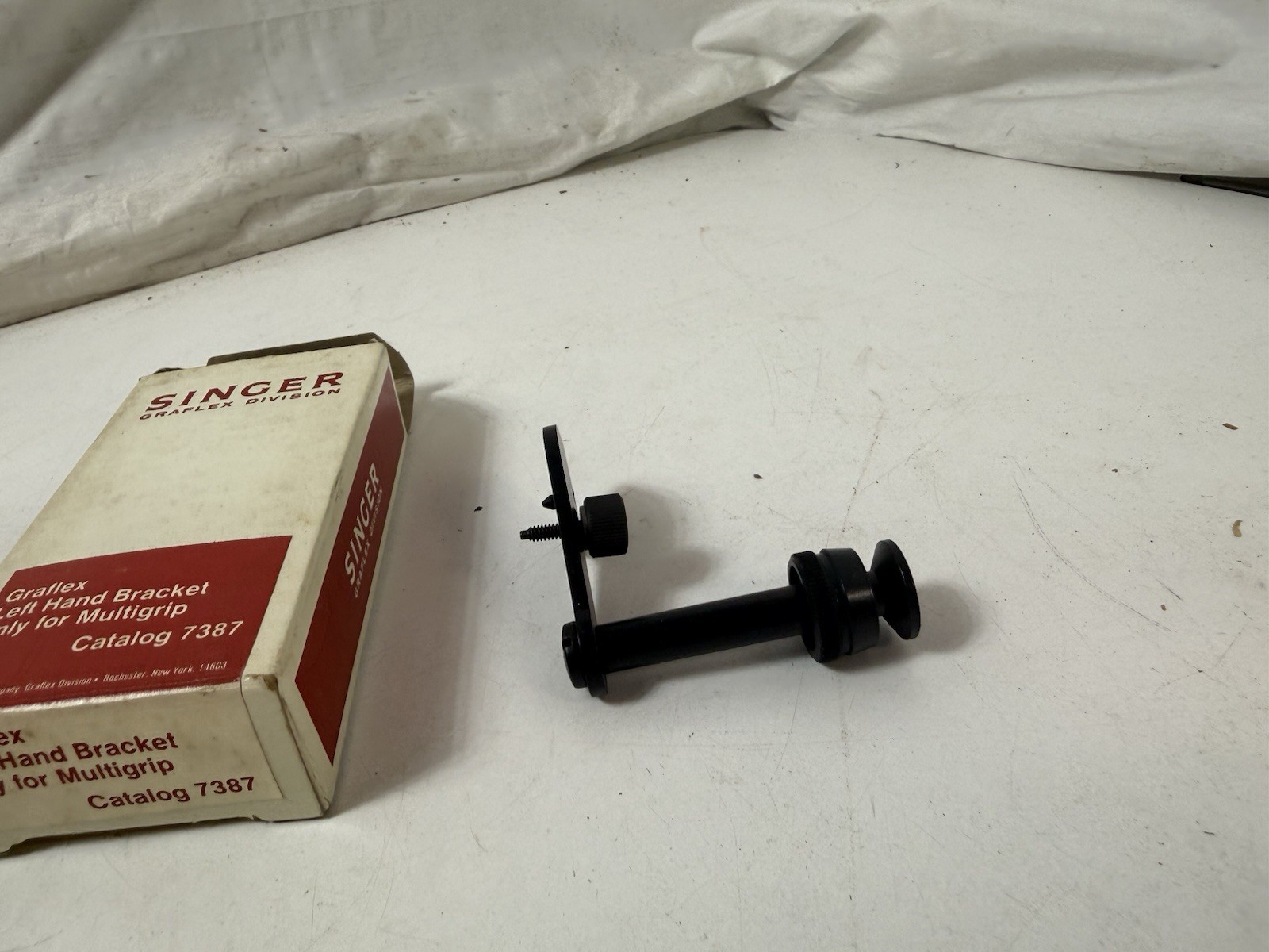 Vintage Singer Graflex Left Hand Bracket for Multigrip Catalog 7387 with Box