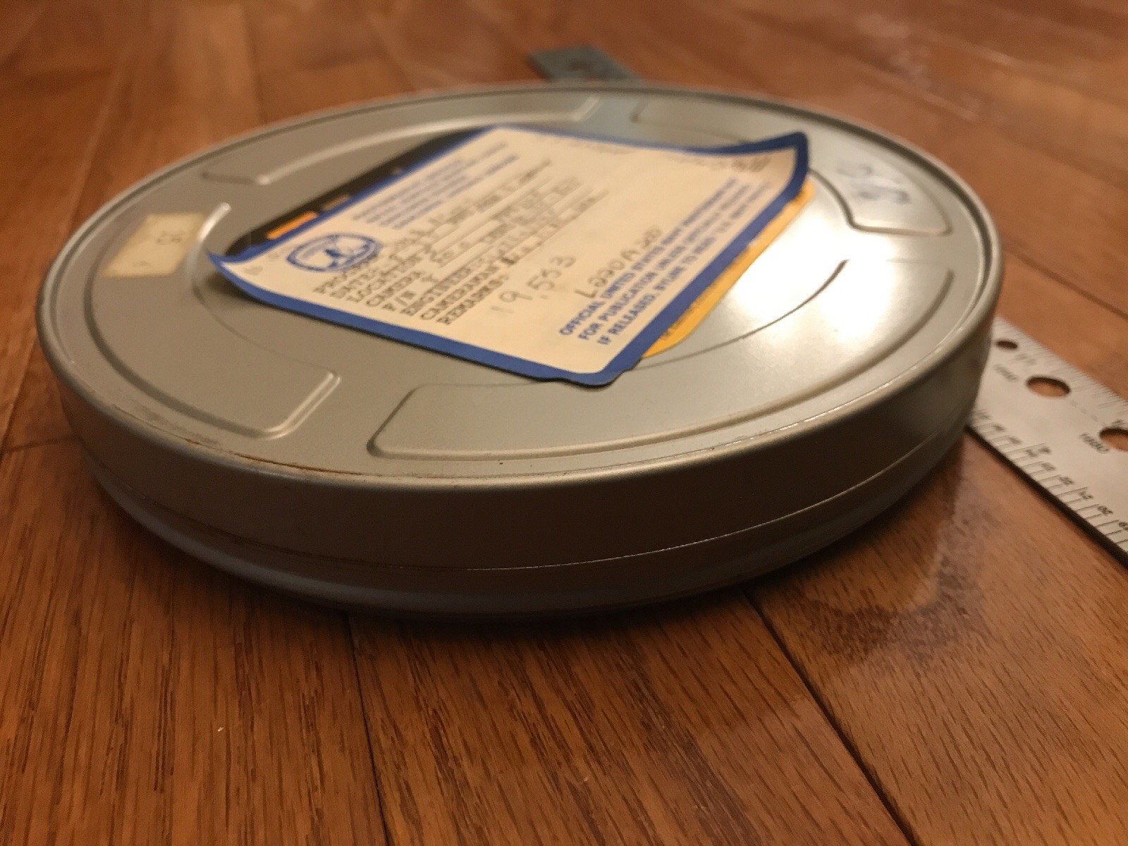1990’s Vintage US Navy 7” 8mm Metal Film Reel Cans Canisters Cases–EMPTY