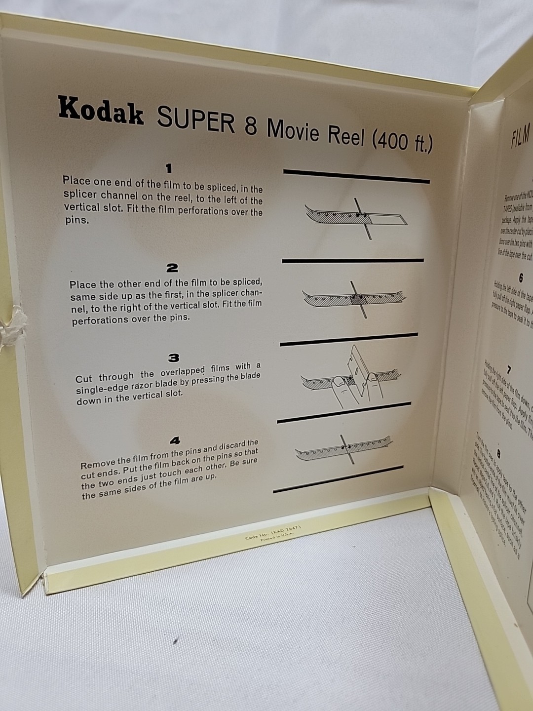 Vintage KODAK Super 8 400 feet empty Movie Reel Brand New in box see photos