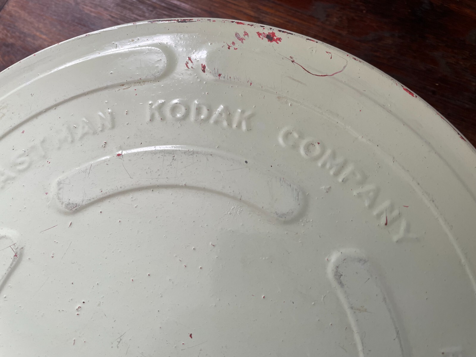 Retro Green KODAK EASTMAN COMPANY Rochester 10 1/4 Film Reel Metal Canister Vtg