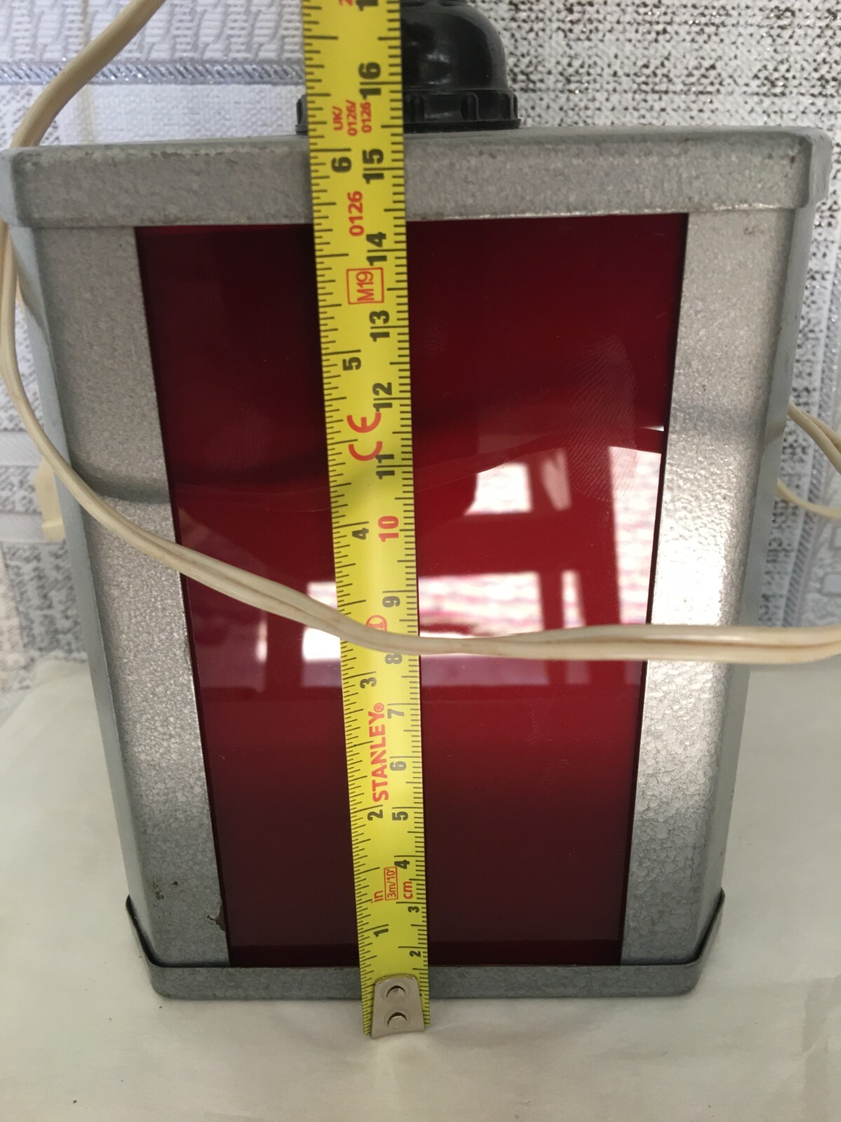 Vintage Soviet red lantern of the USSR for photo printing 1975-1980s