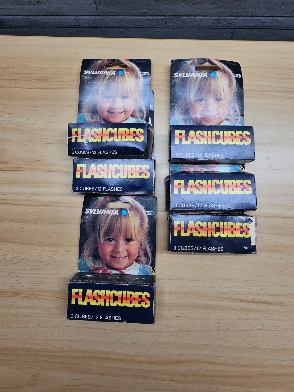 VINTAGE LOT OF 6 SYLVANIA FLASHCUBES – NEW OPEN BOX