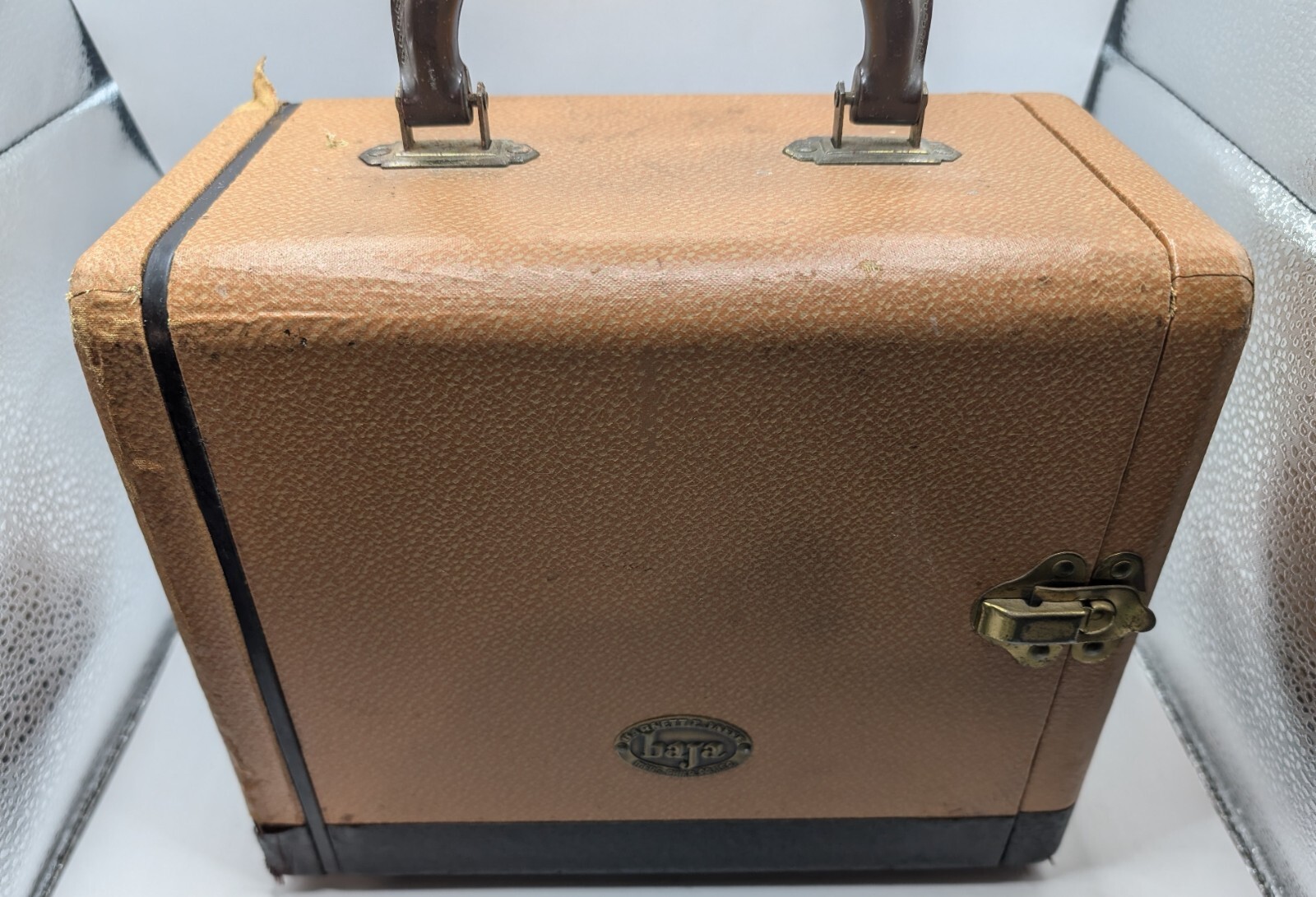 Vintage Barnett & Jaffe BAJA 3-Drawer Slide Storage Case 1950’s W/ Slides