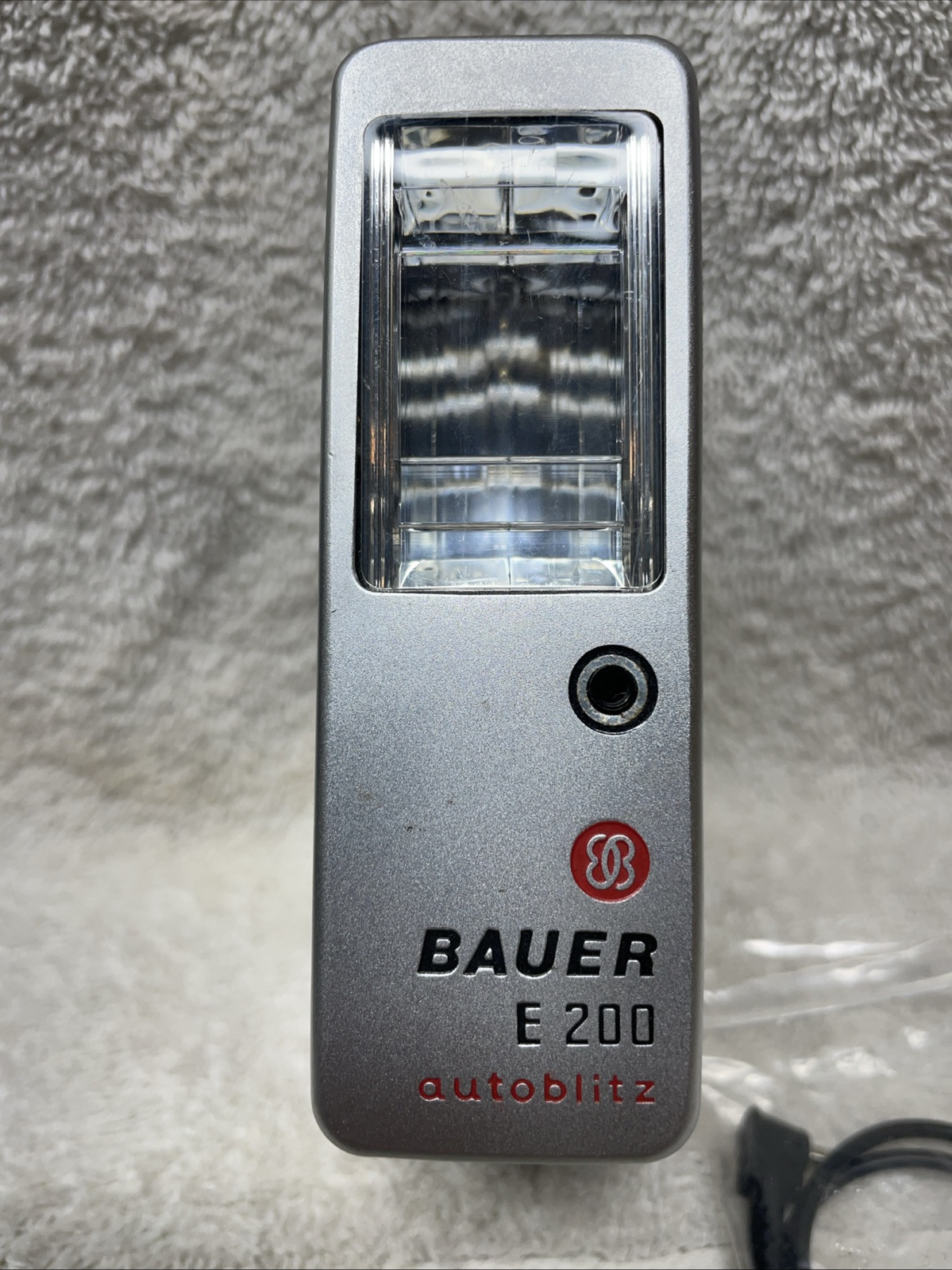 Vintage Bauer E 200 Autoblitz Flash With Cord Made In Germany