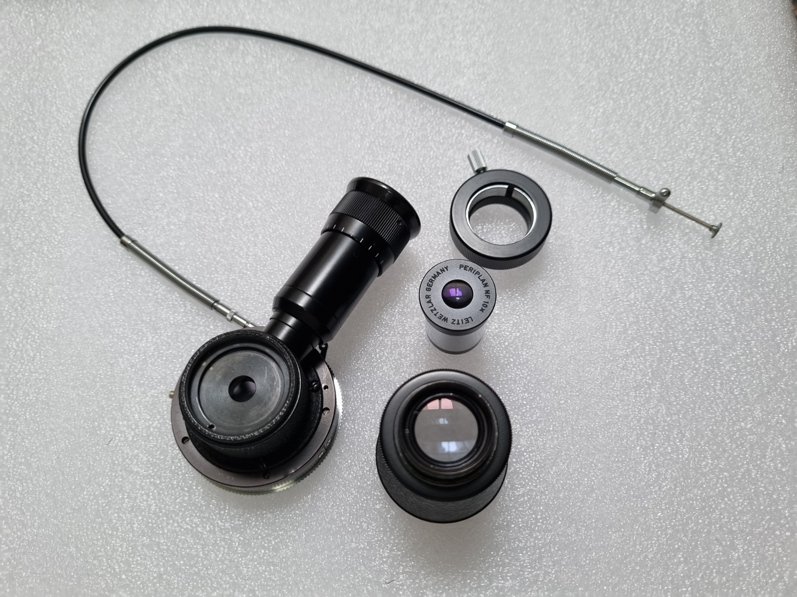 Leitz Wetzlar ProntorPress Shutter Microscope Camera Adapter Excellent condition