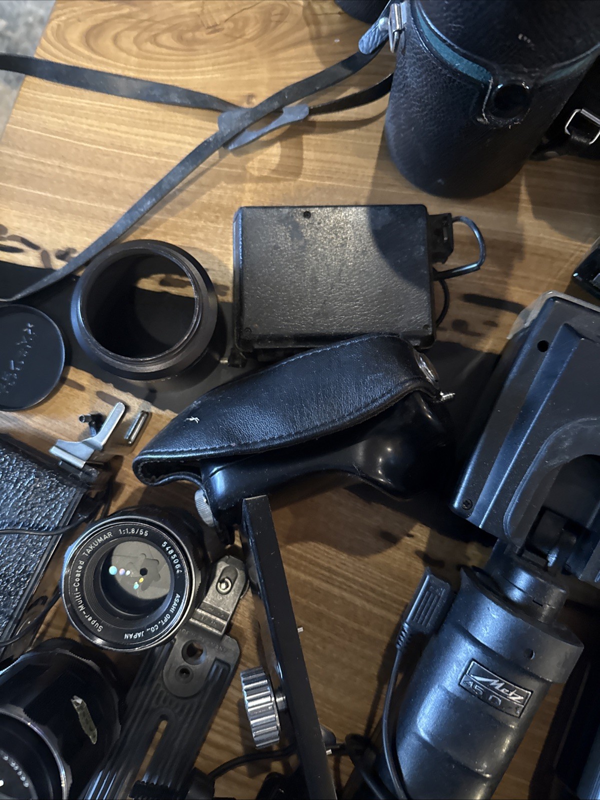 Large Vintage Group Lot Of Camera Equipment Accessories Lens Flash Filter Etc