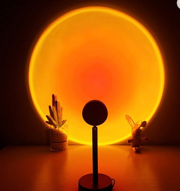 sun lamp photography Sun Rainbow Projection Atmosphere Night Light Lamp USB Home