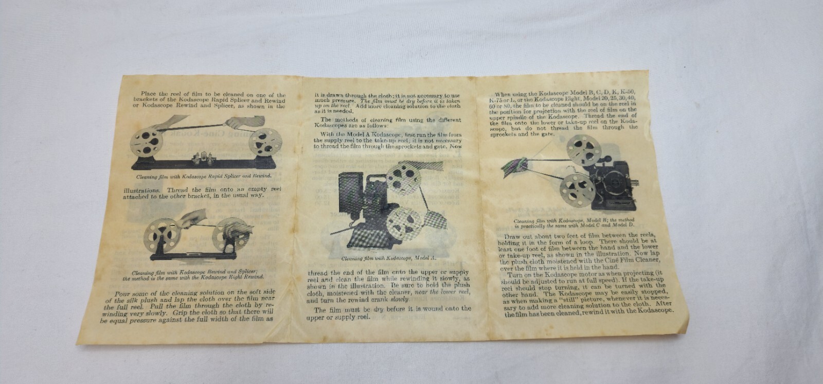 Cine Film Cleaner Eastman Kodak Vintage RARE