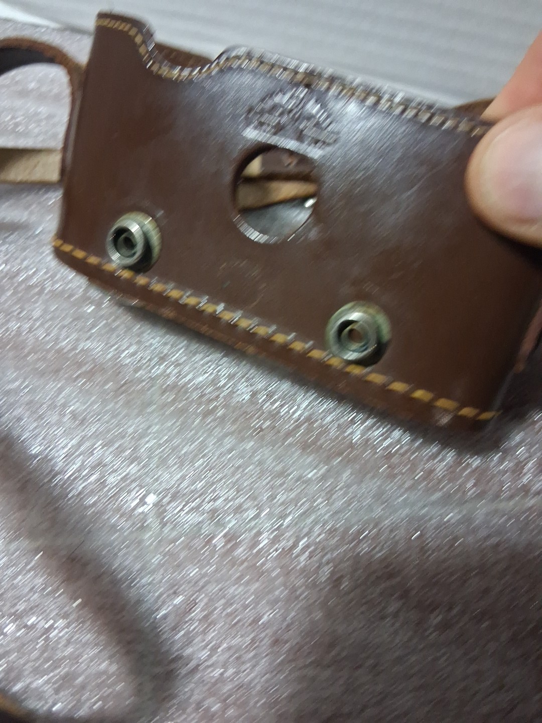 Vintage Ruko Built Rite Kase Leather Folding Camera Case
