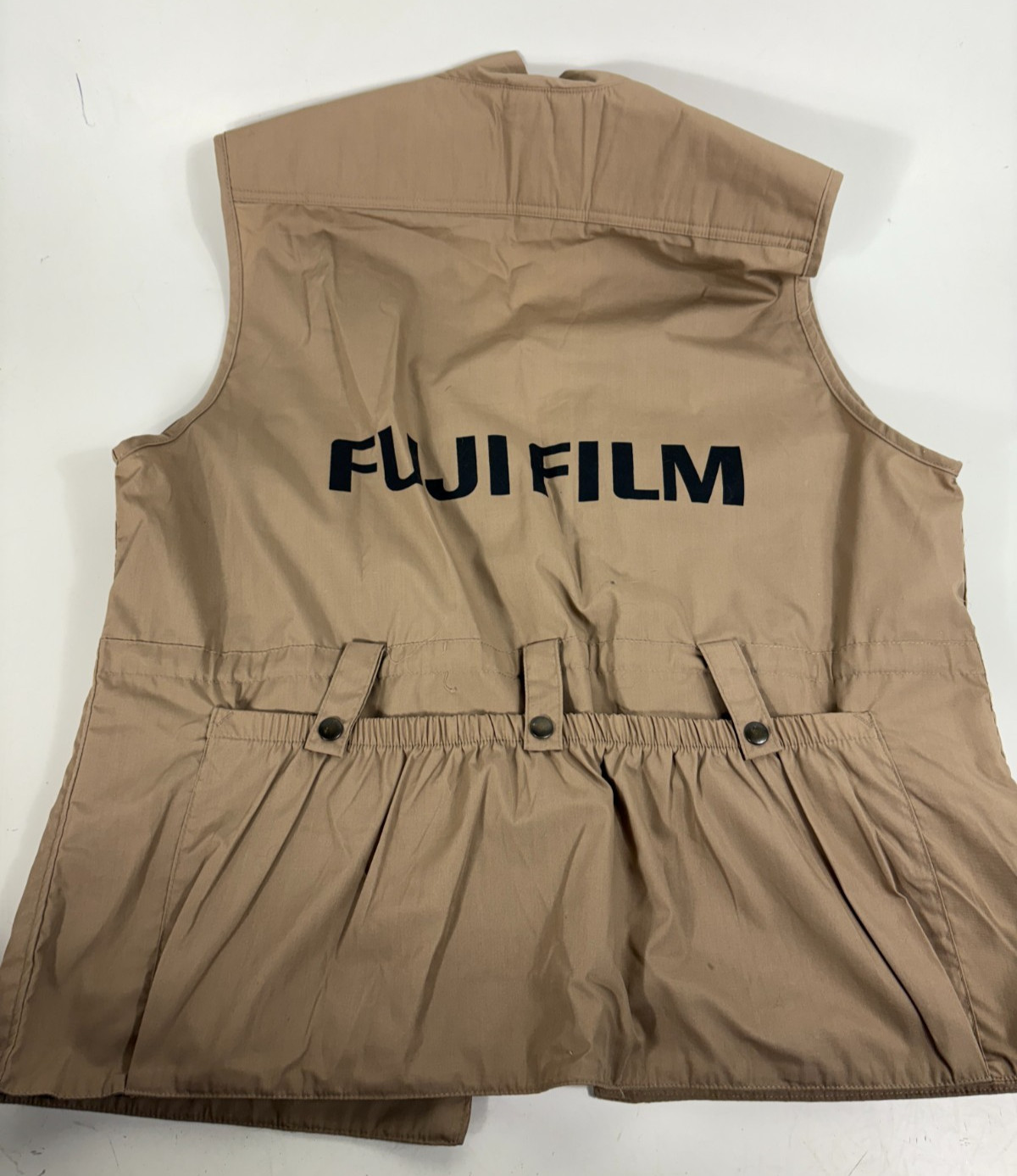 Vintage Fuji Film Professional Media Press Vest Photographer Korea 1980s XL