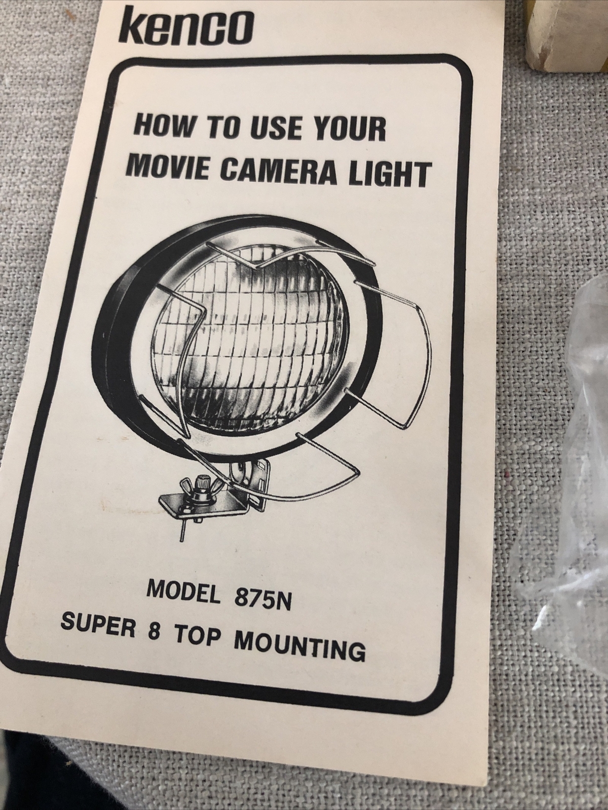 Vintage Kenco 875-N Super 8 Sealed Beam Movie Light