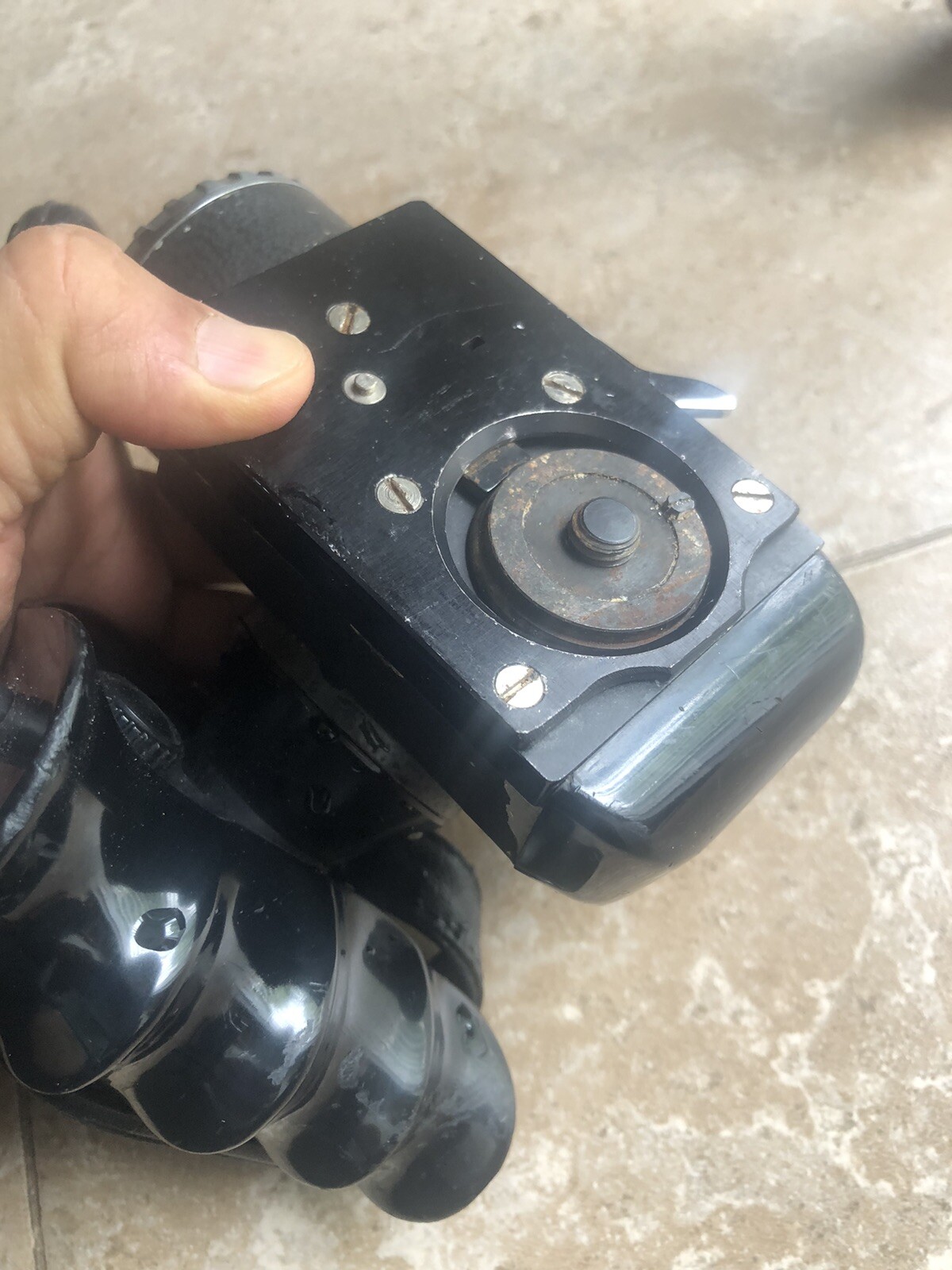 Bolex hand grip for Bolex H16 Reflex camera EBM camera