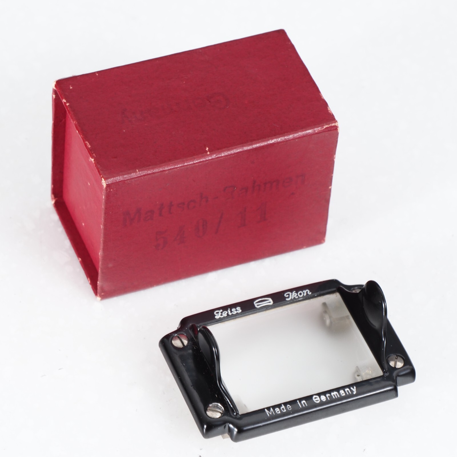 ^ Zeiss Ikon Ground Glass Screen for Plate Back Adapter 540/11 w/ Box [MINT]