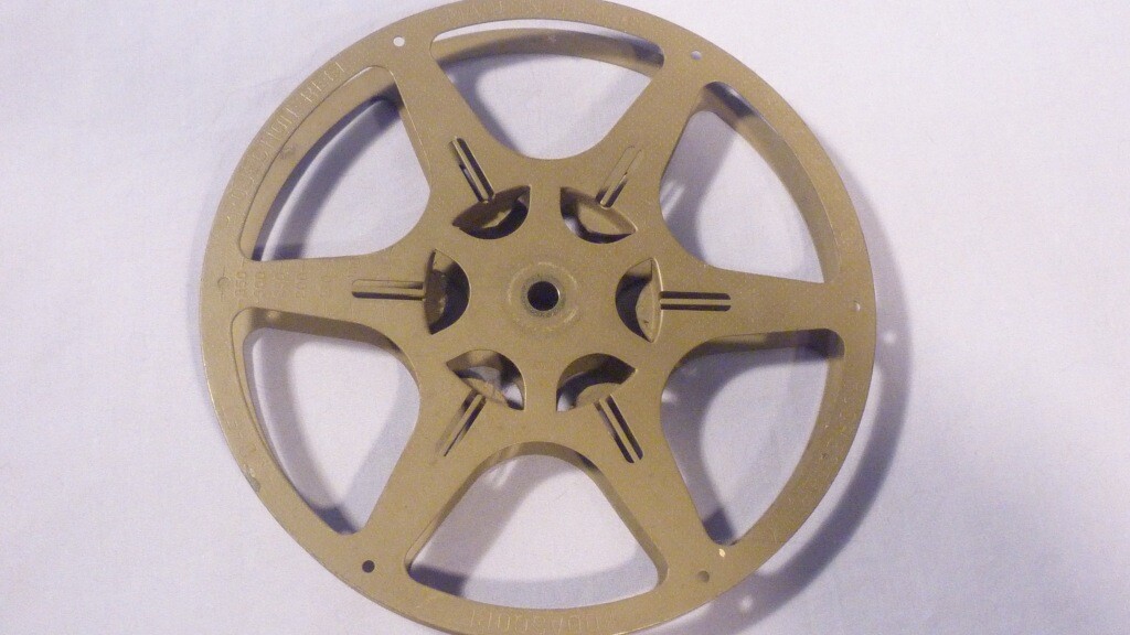 2 Metal Reels – 1 Metal Super 8 Reel with Metal Box & 1 16mm Metal Reel