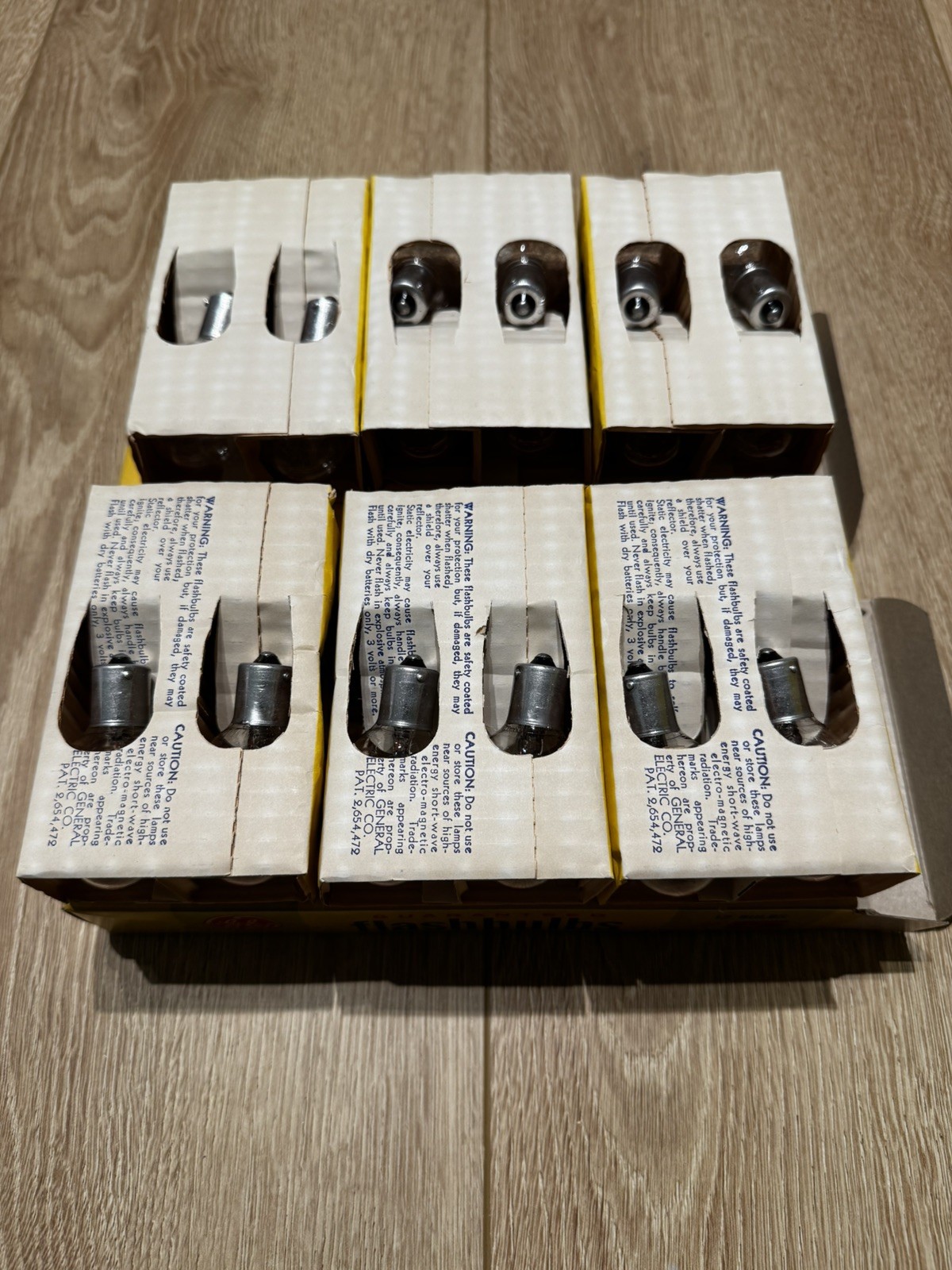 Vintage 2 Box Lot of GE #5 Flashbulbs – Rhenium, Original Boxes, Unused 24 Bulbs