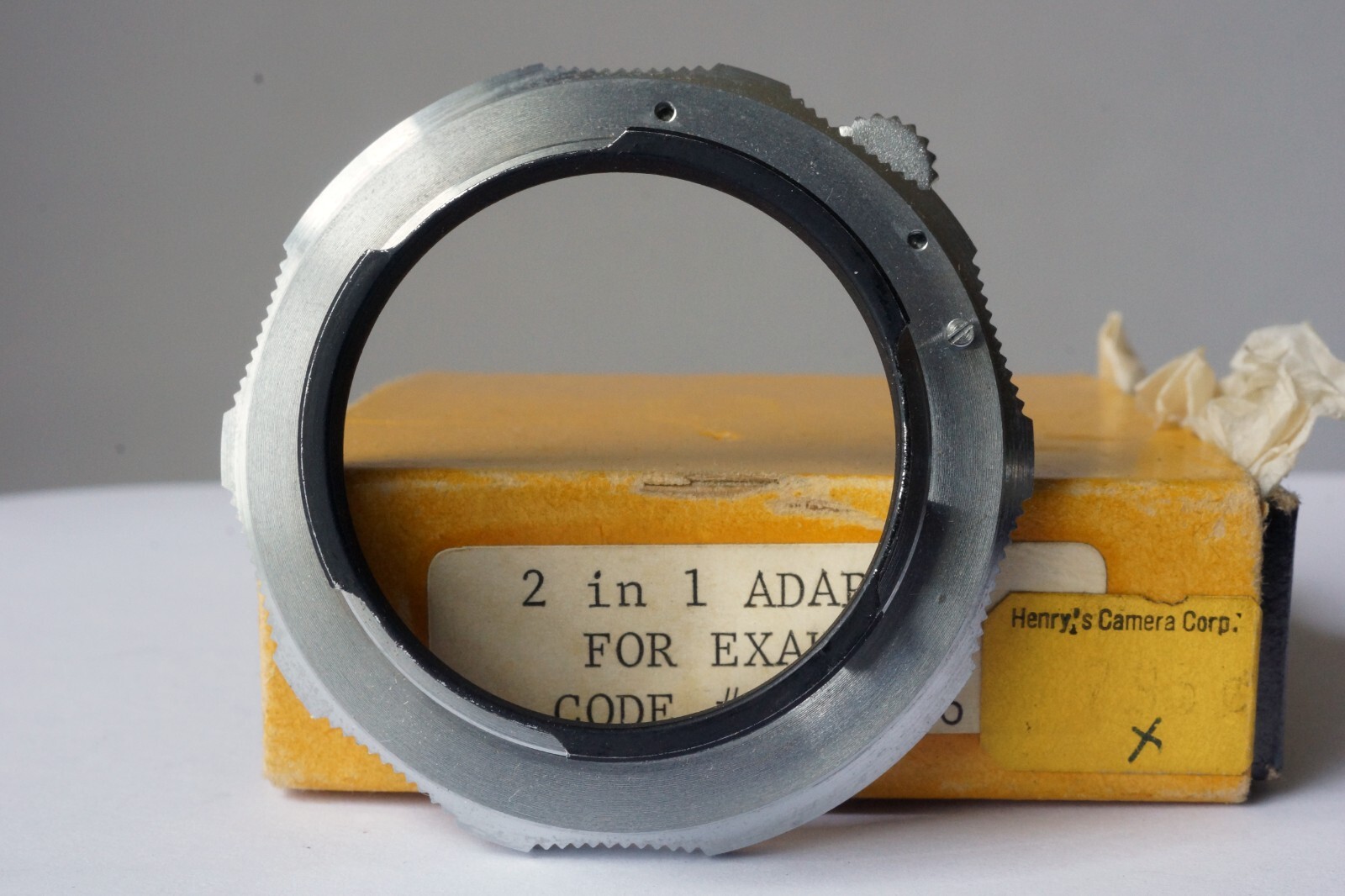 Exakta IHAGEE DRESDEN METAL 2 in 1 ADAPTER for Novoflex EXLEI Germany Unused