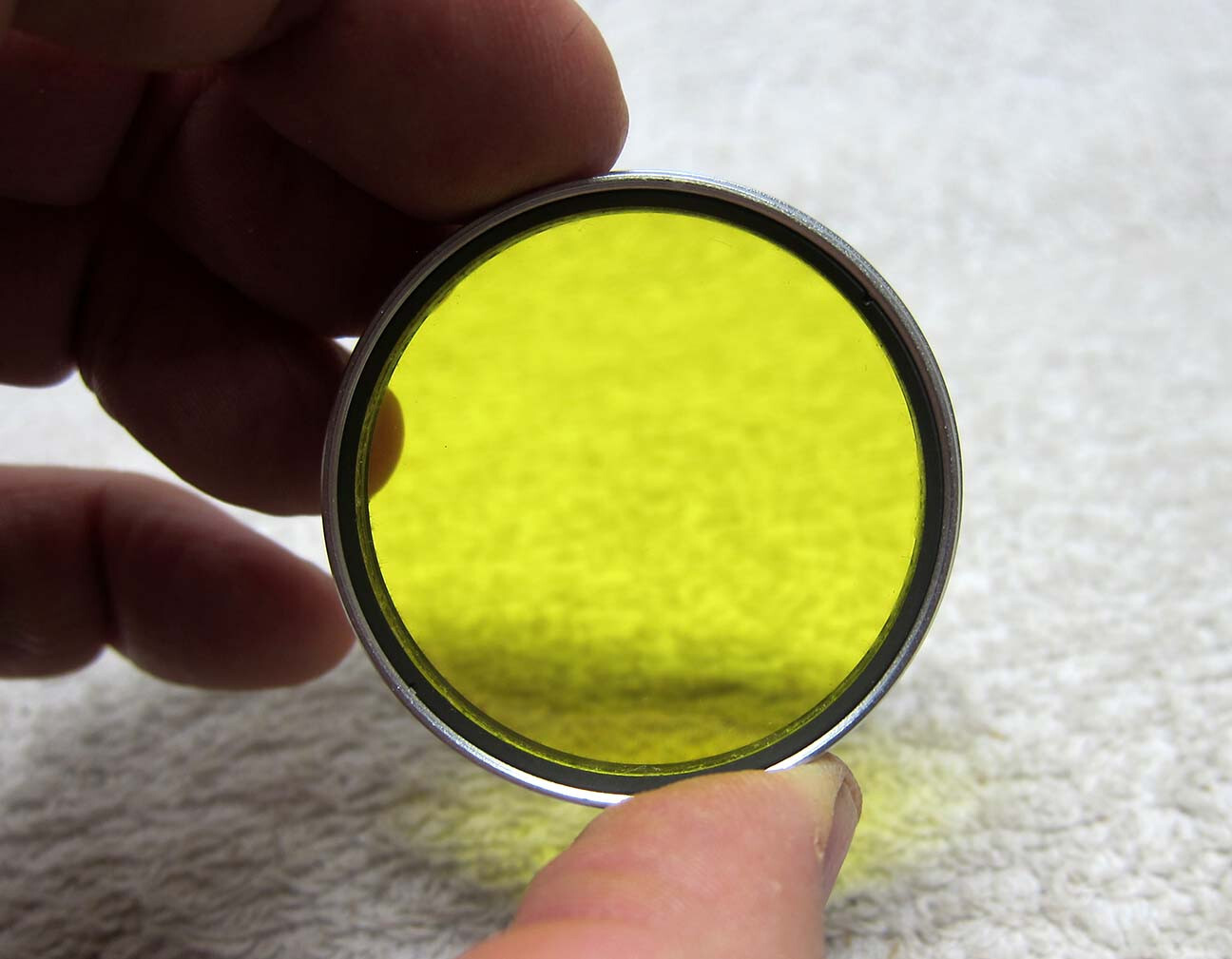 MINTY Vintage LEICA #2 YELLOW Push-On Lens FILTER- XROOU. LEITZ Wetzlar Summarit