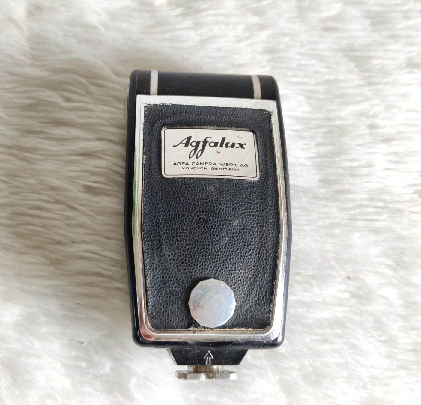 Vintage Agfalux AGFA Camera Werk AG Pocket Flash Germany w/ Original Case PLA249