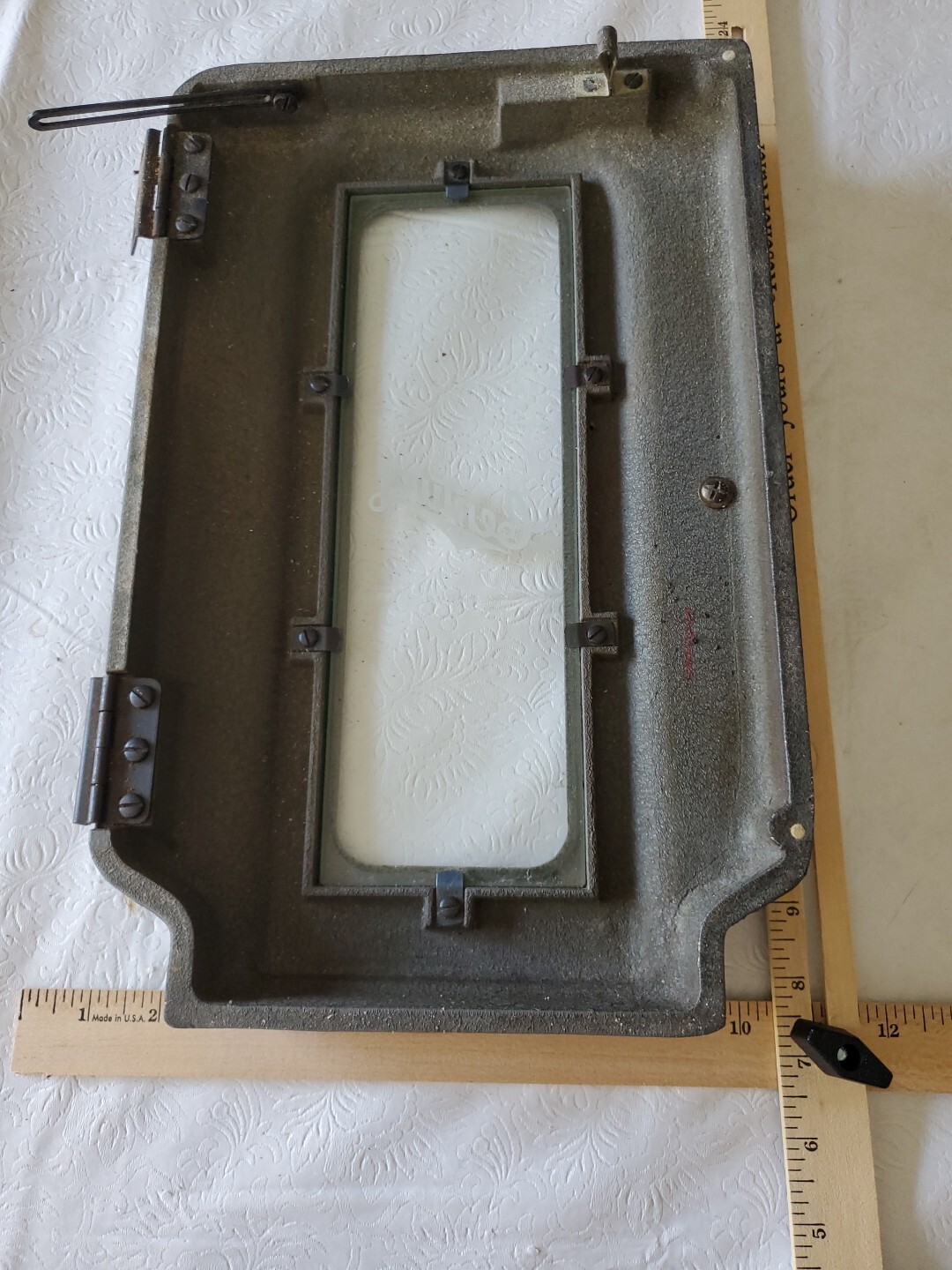 Century Projector Door with Glass Vintage Theater Decor 15×9.25