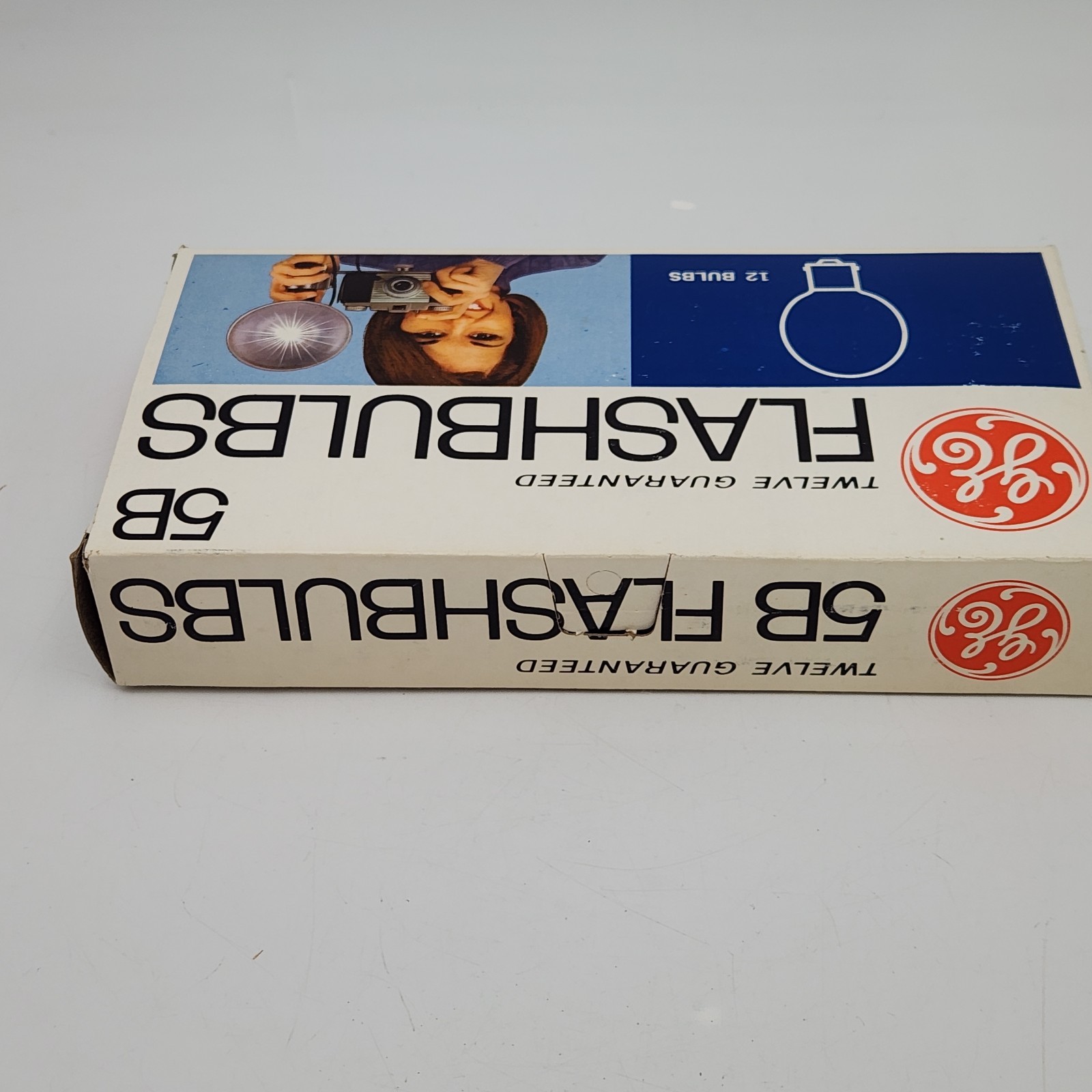 Vtg General Electric GE 5B Camera Flashbulbs 1 Box Of 10 Bulbs (F5B)