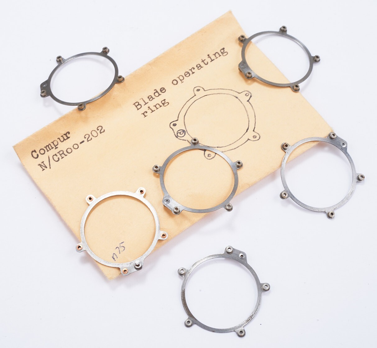 Compur #00 1110 Shutter Blade Operating Ring #202 Original Part New Old Stock