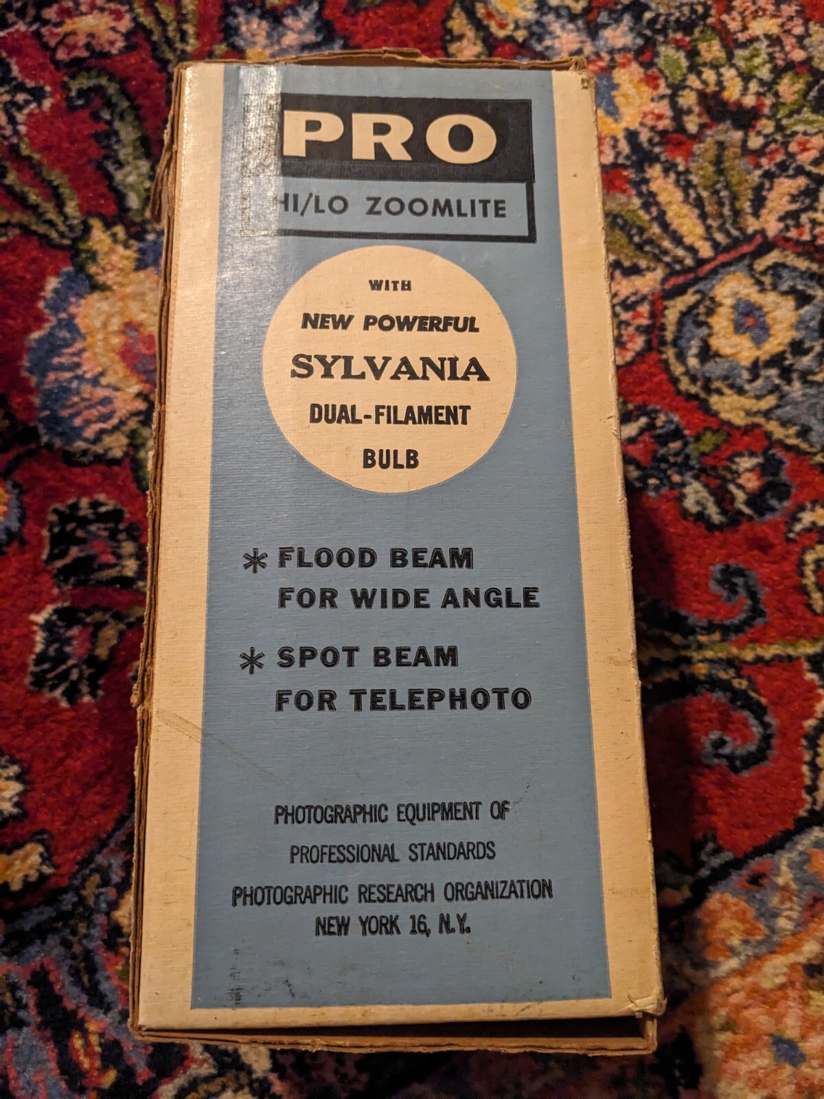 Sylvania Spotlight Pro Hi Low Zoom Photographic Research Equipment Vtg Decor