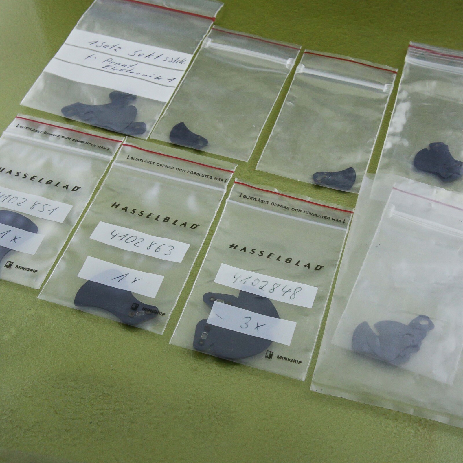 Hasselblad LOT OF PRONTOR BLADES accessory part repair analogue PLANAR ? ☆☆☆☆