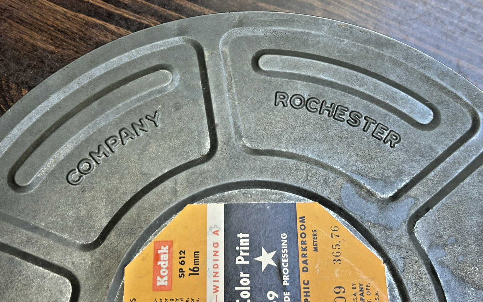 Eastman Kodak SP 612 16mm Film Empty Canister Vintage Type 5269